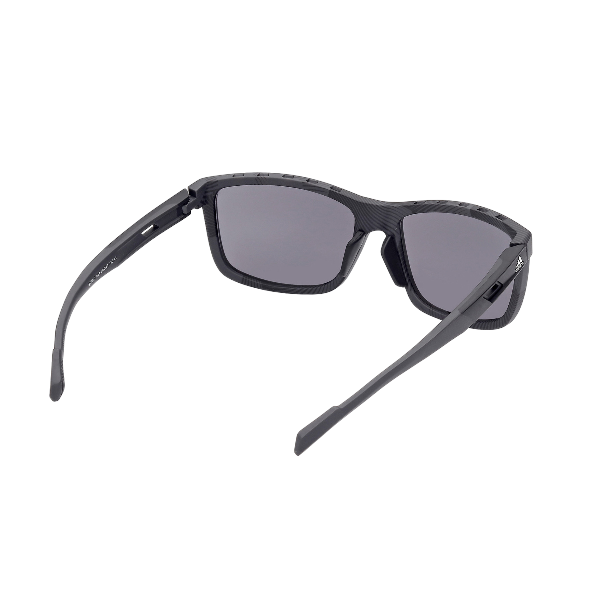 Injected Sport Square Frame Sunglasses w/ Smoke Lens