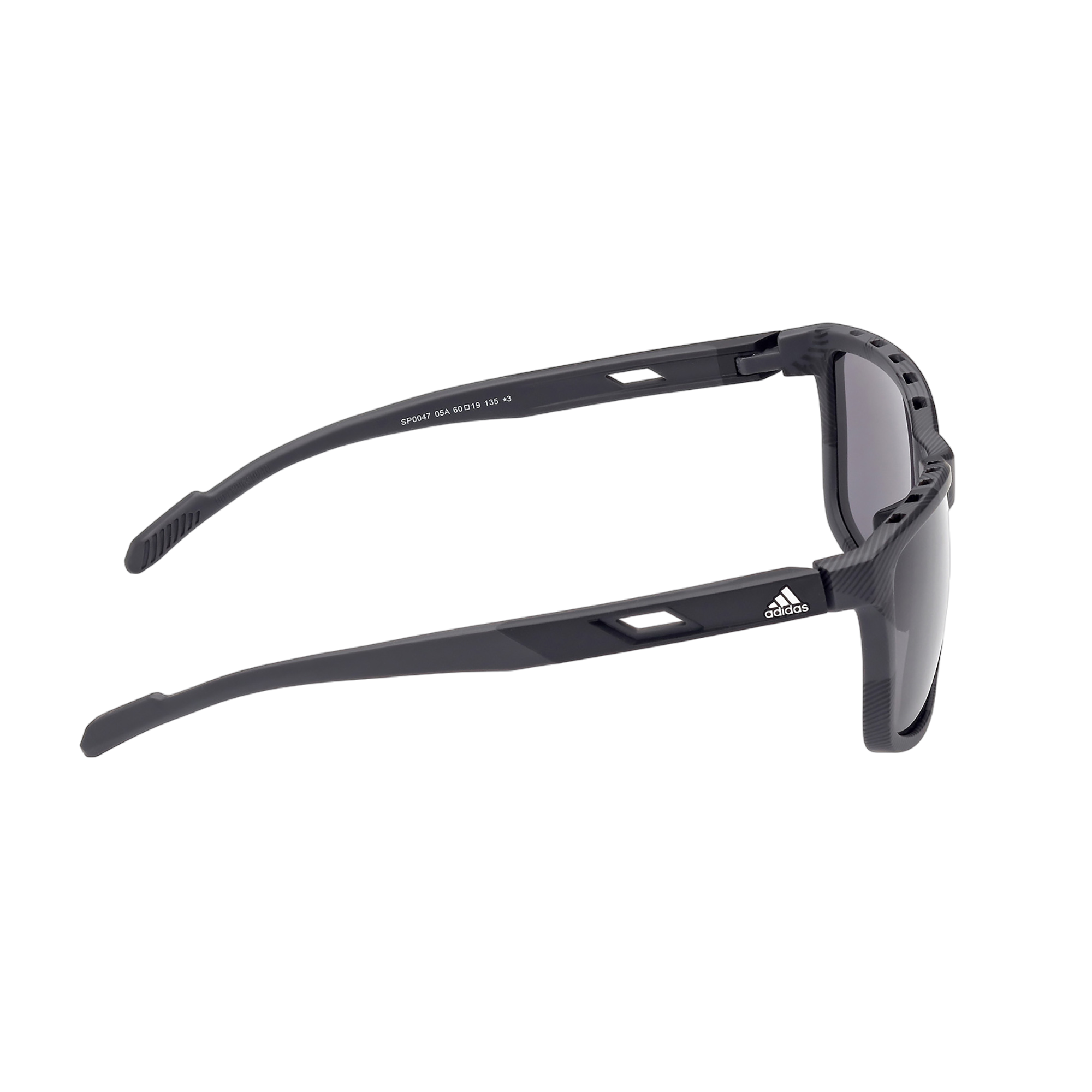 Injected Sport Square Frame Sunglasses w/ Smoke Lens