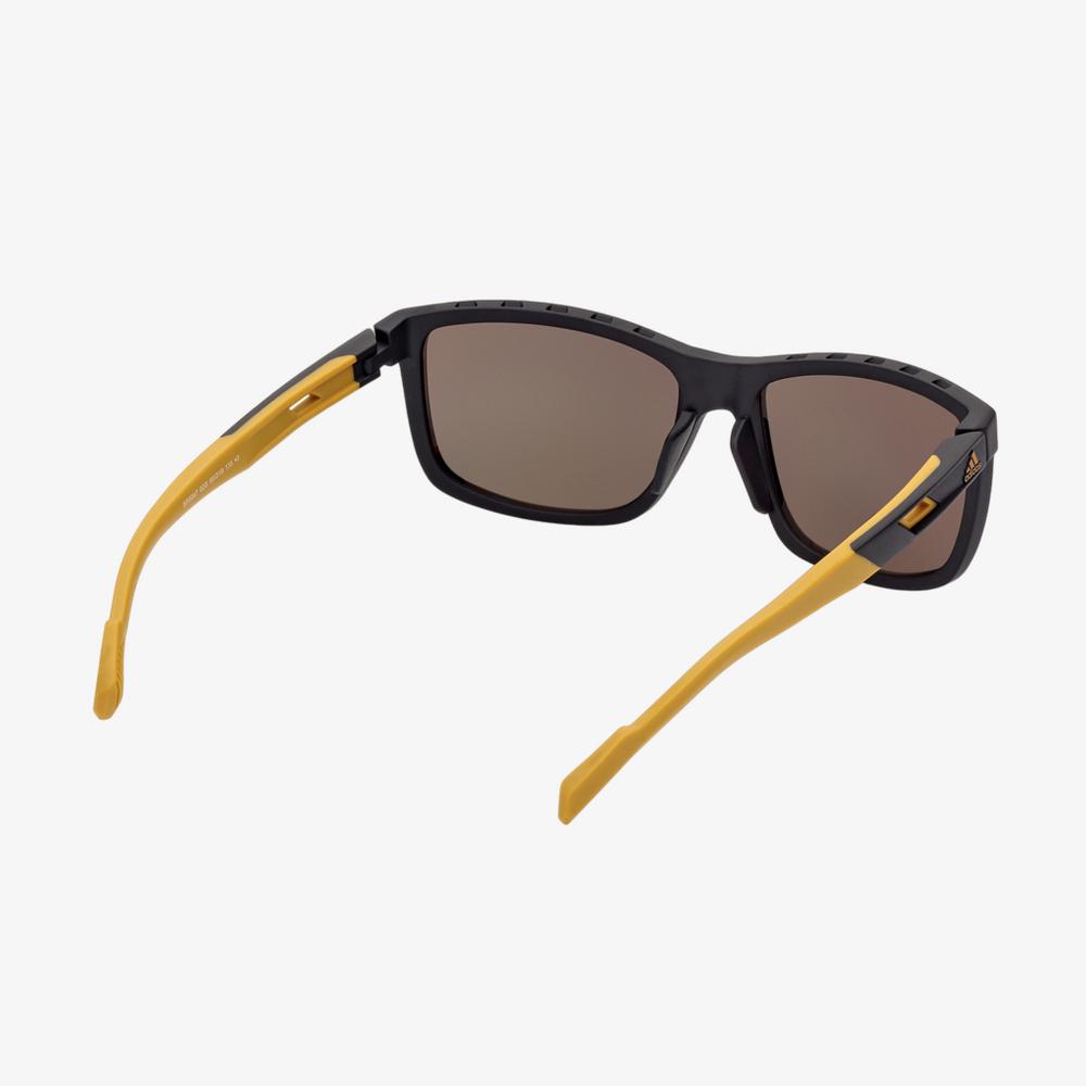 Injected Sport Square Frame Sunglasses w/ Brown Mirror Lens