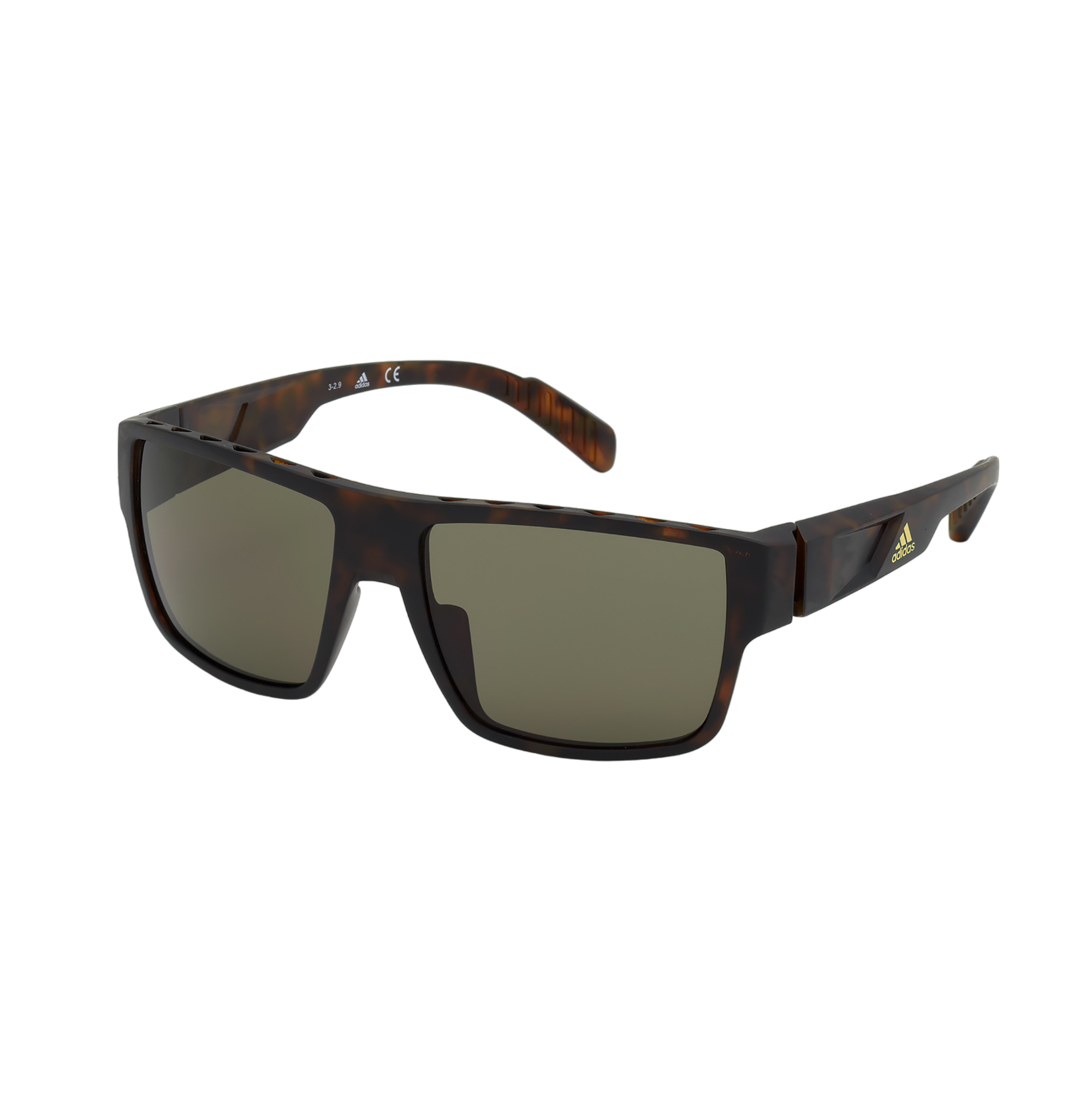 Injected Sport Flat Top Square Sunglasses w/ KOLOR UP Lens