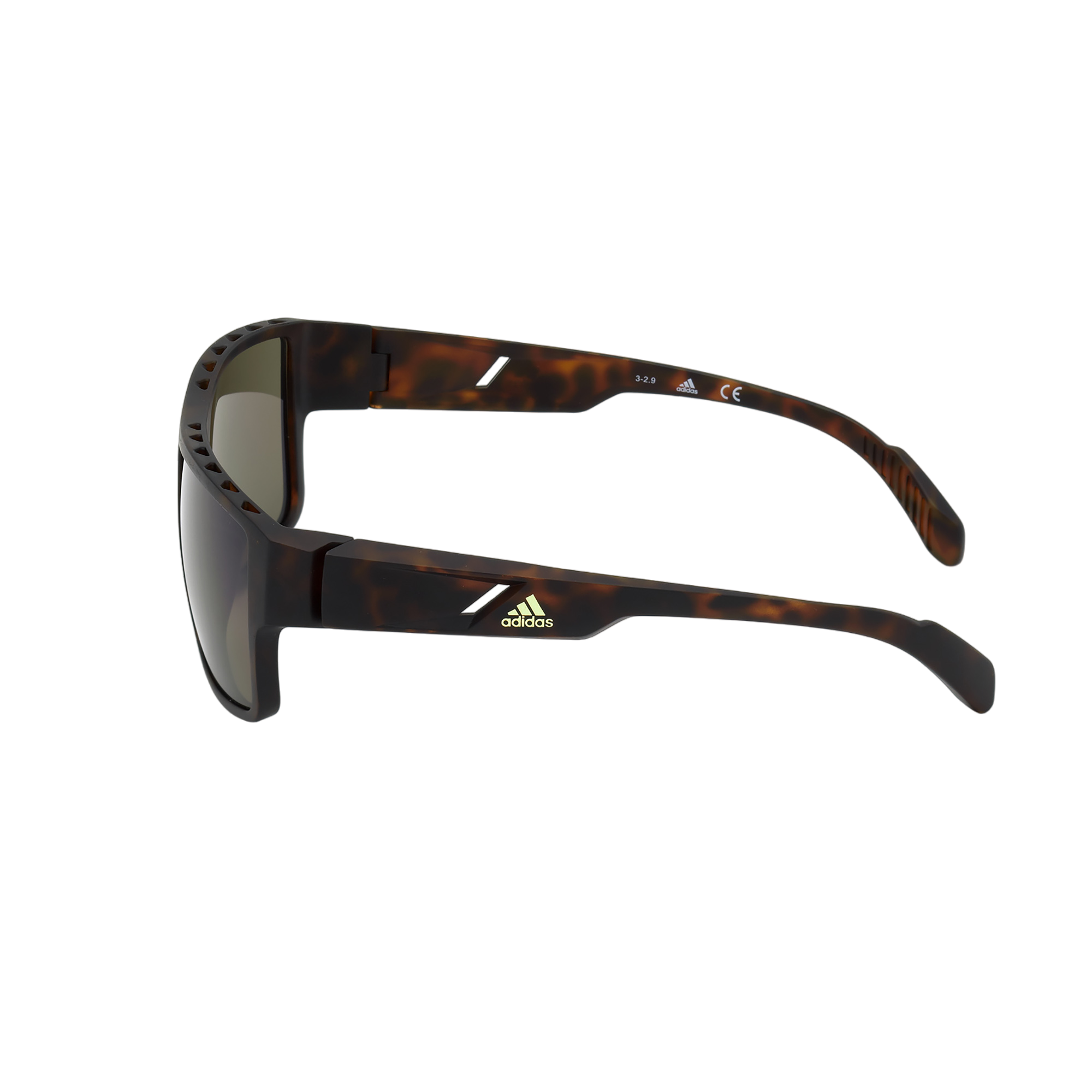 Injected Sport Flat Top Square Sunglasses w/ KOLOR UP Lens