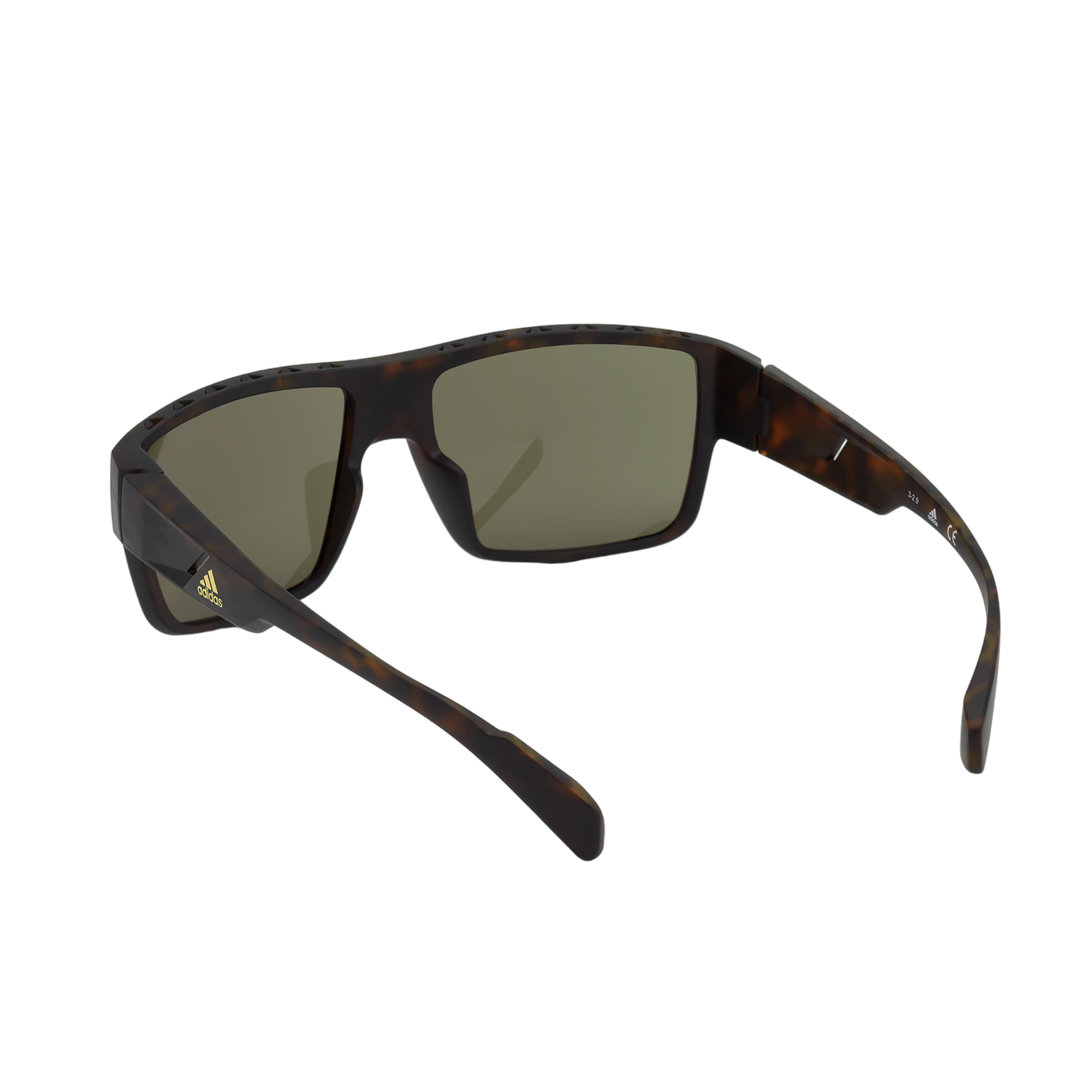 Injected Sport Flat Top Square Sunglasses w/ KOLOR UP Lens