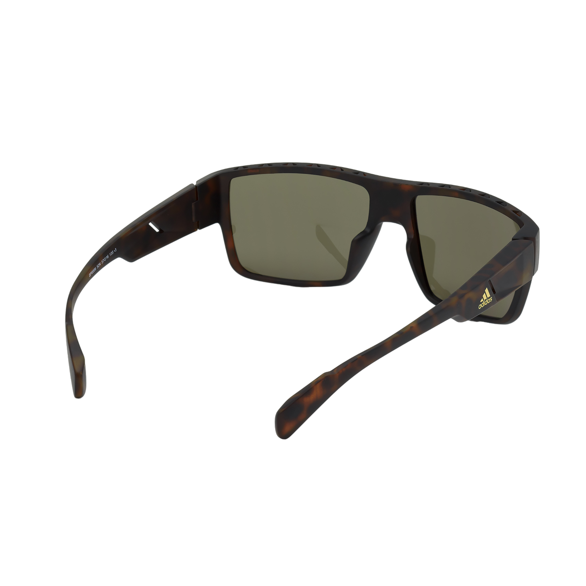 Injected Sport Flat Top Square Sunglasses w/ KOLOR UP Lens