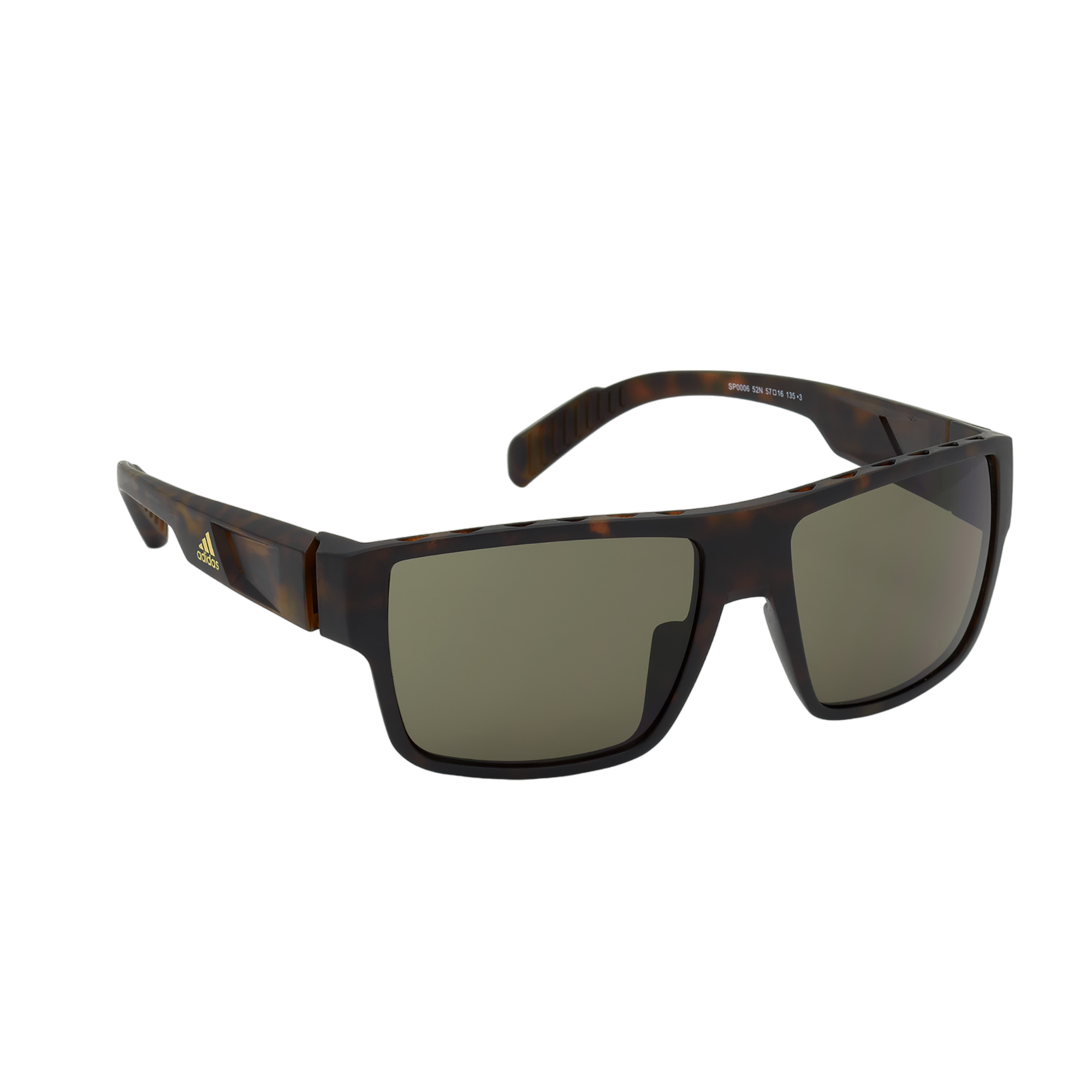 Injected Sport Flat Top Square Sunglasses w/ KOLOR UP Lens