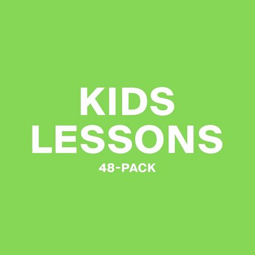 Kids 12 & under 48-Pack 30 Minute Lessons