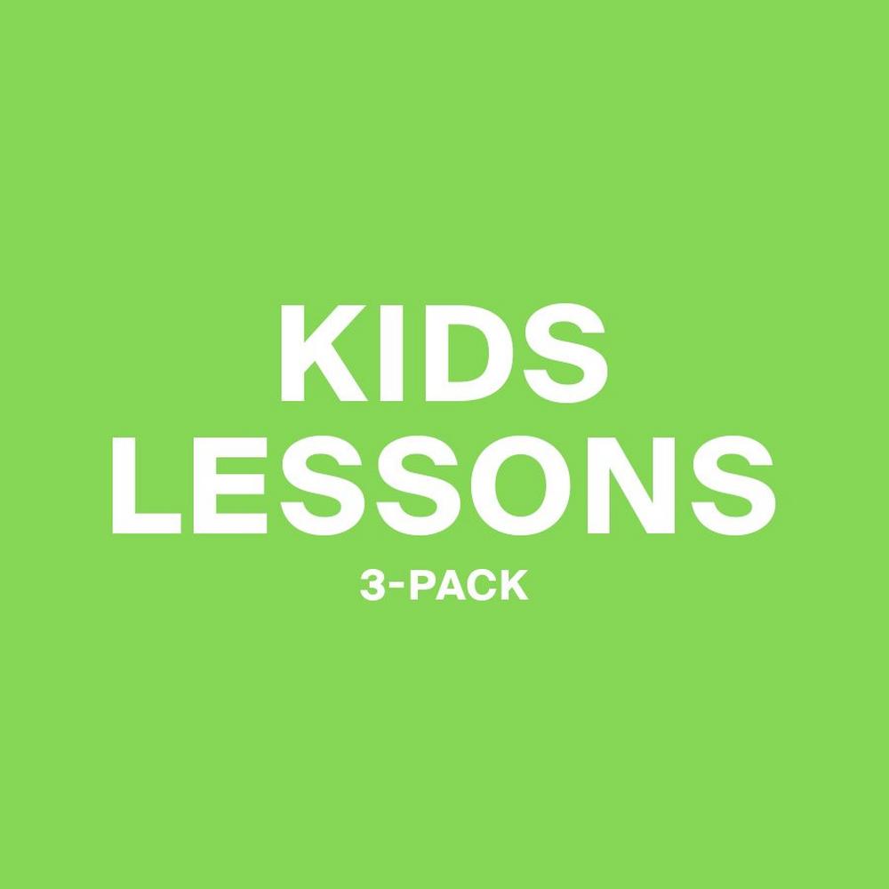 Kids 12 & under 3-Pack 30 Minute Lessons