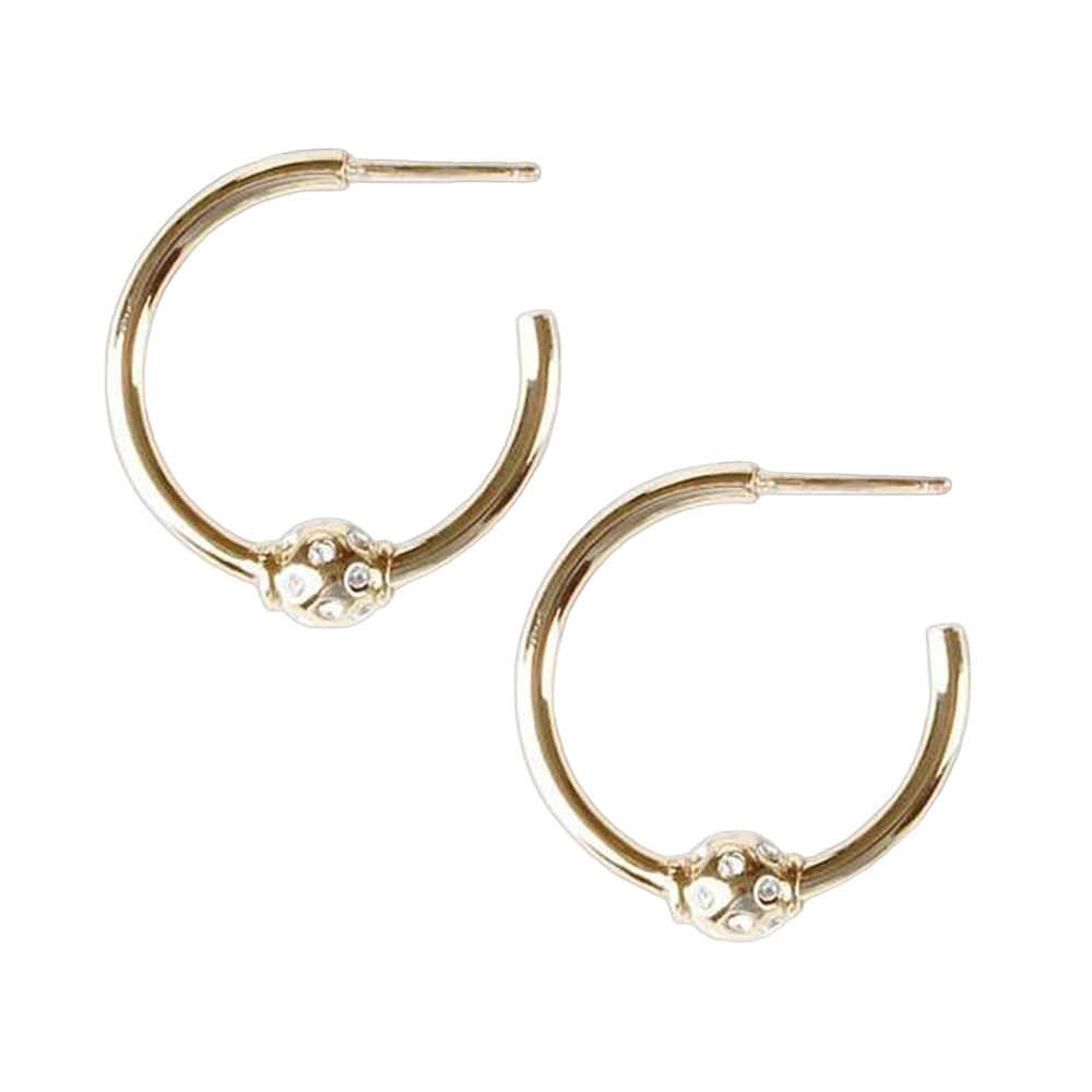 Birdie Gold Mini Hoop Earrings