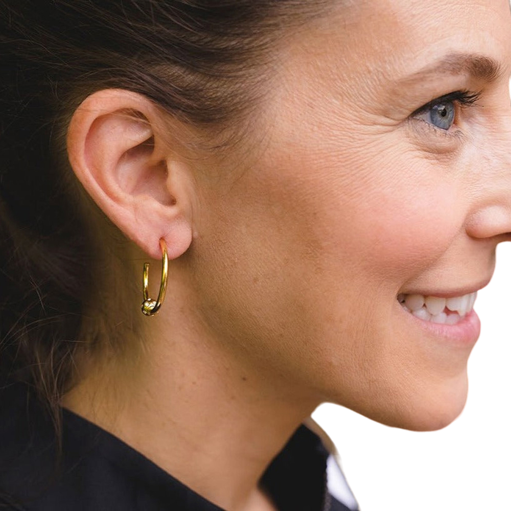 Birdie Gold Mini Hoop Earrings