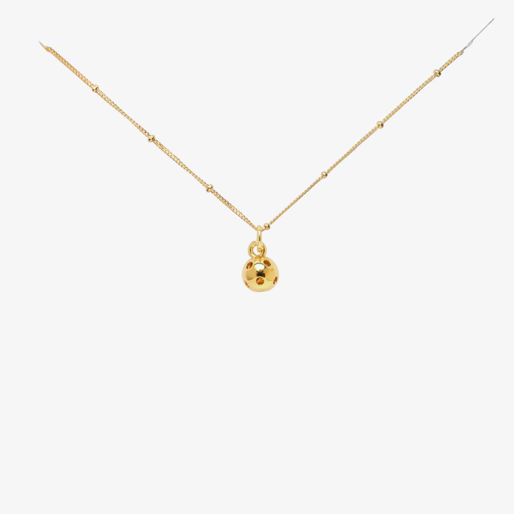 CC Sport Gold Pickleball Charm Necklace
