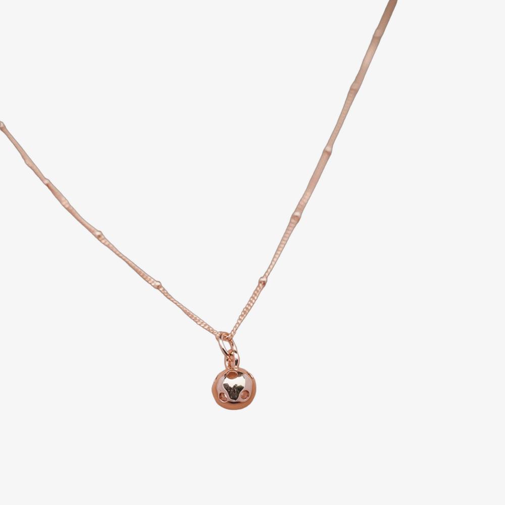 CC Sport Rose Gold Pickleball Charm Necklace