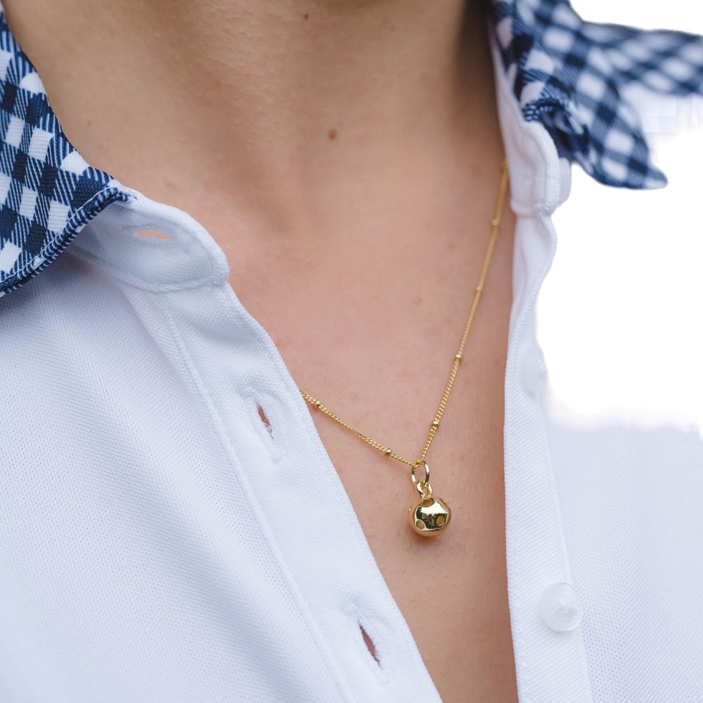 CC Sport Gold Pickleball Necklace and Earrings Gift Set