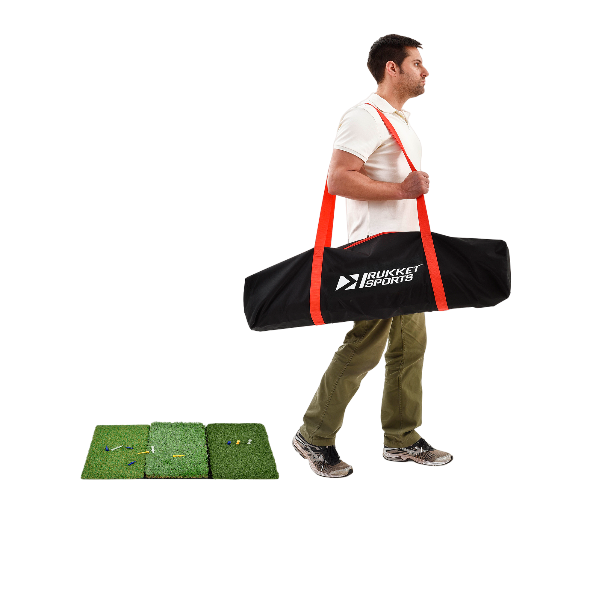Haack Pro Golf Net w/ Tri-Turf Mat