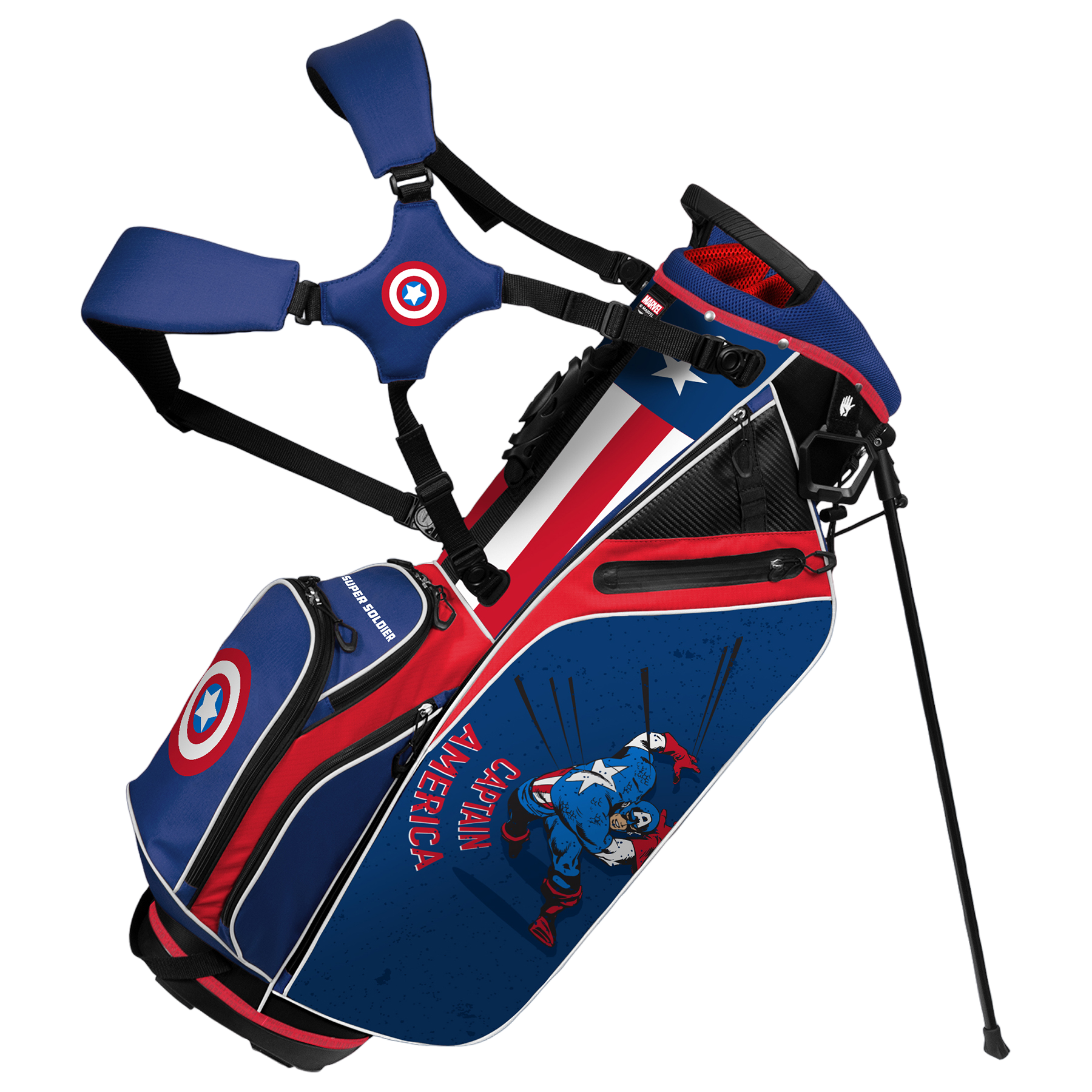 Captain America Caddie Golf Carry Hybrid Bag