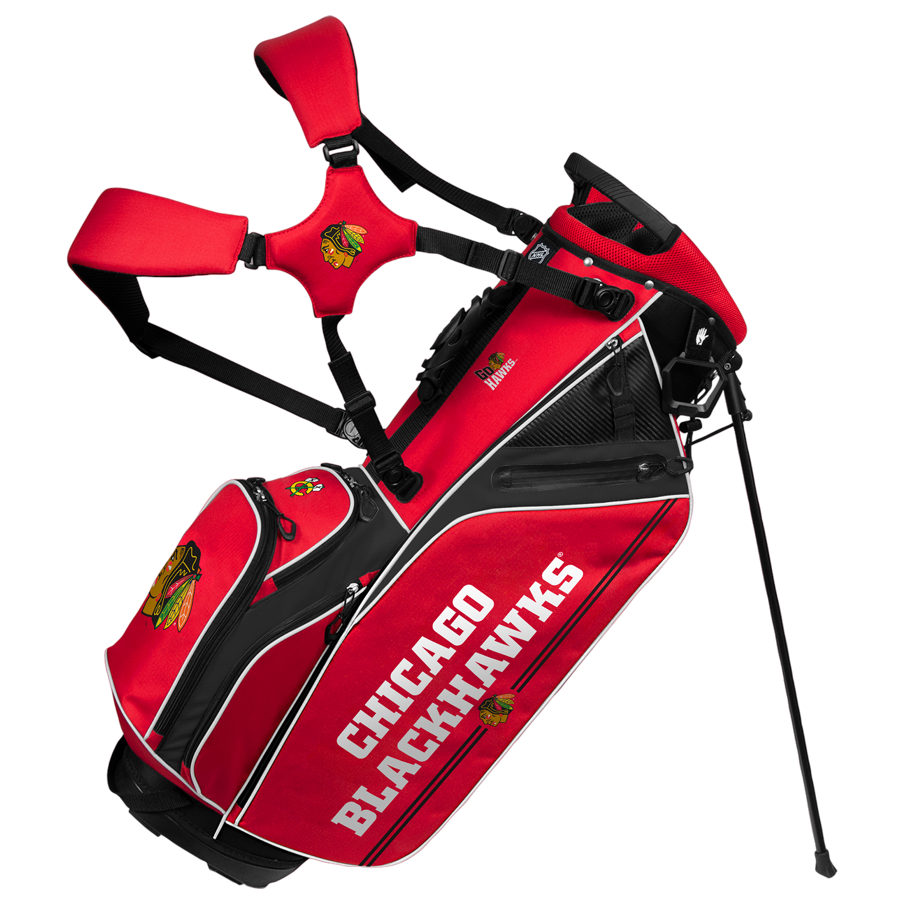 Team Effort Chicago Blackhawks Caddie Carry Hybrid Bag | PGA TOUR