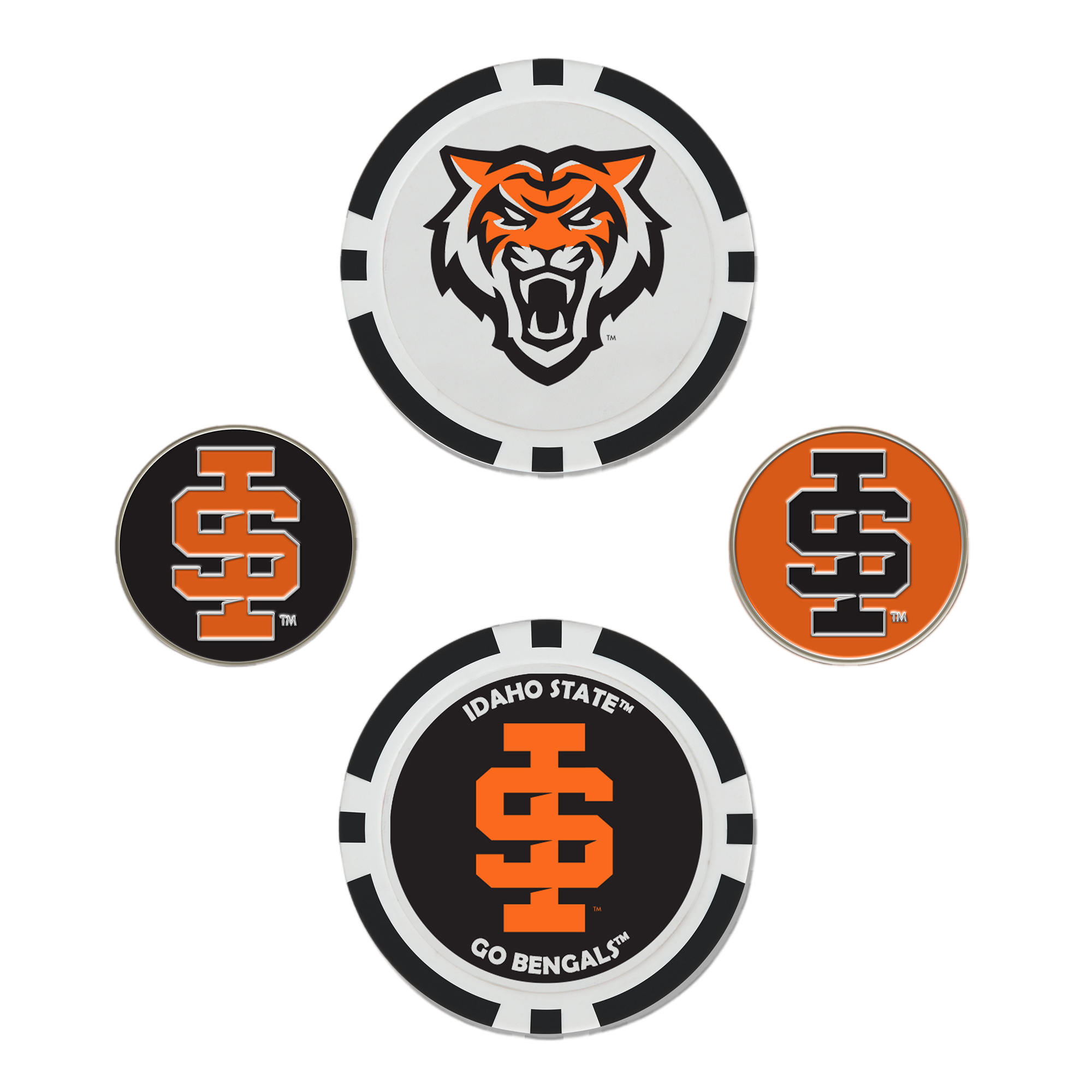 Idaho State Bengals Ball Marker Set