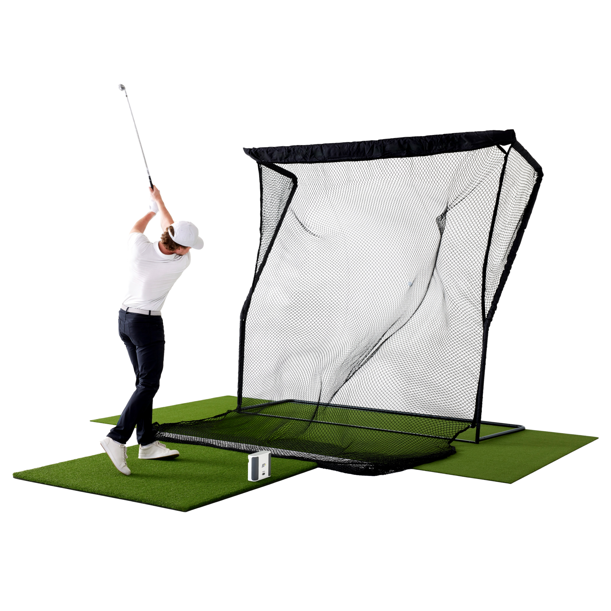 SkyTrak+ Golf Simulator Practice Net Studio