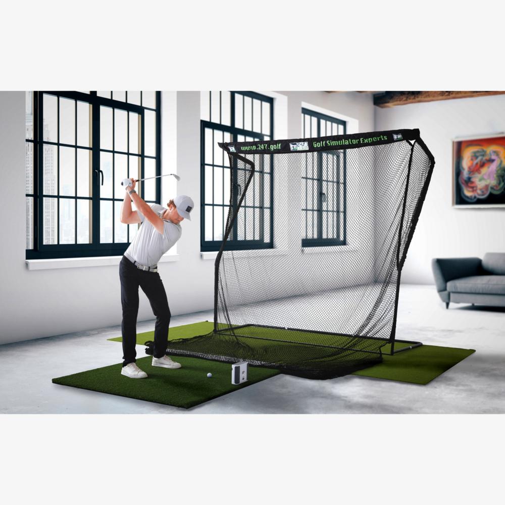 SkyTrak+ Golf Simulator Practice Net Studio