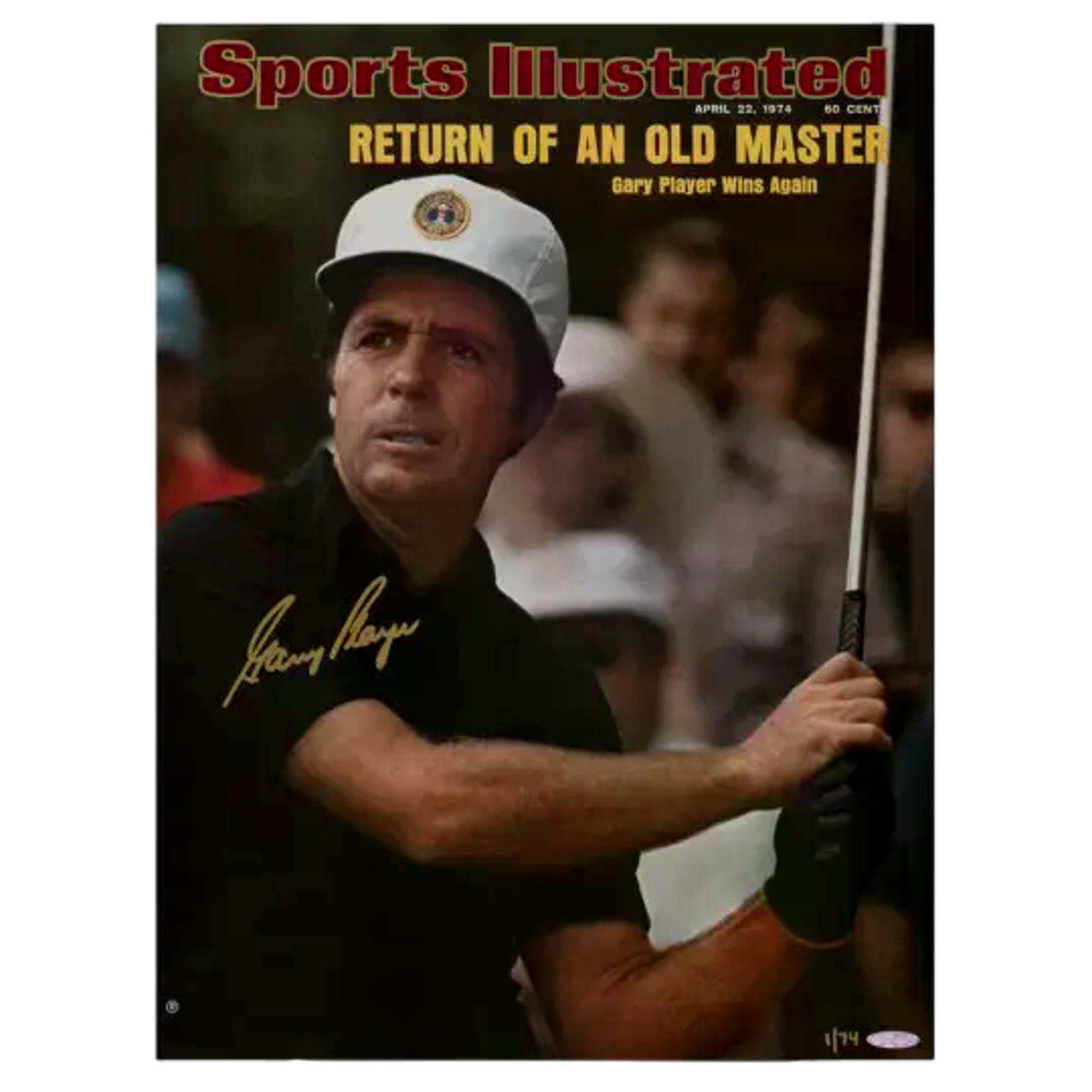 Gary Player 1974 Masters Sports Illustrated Cover 15" x 20"