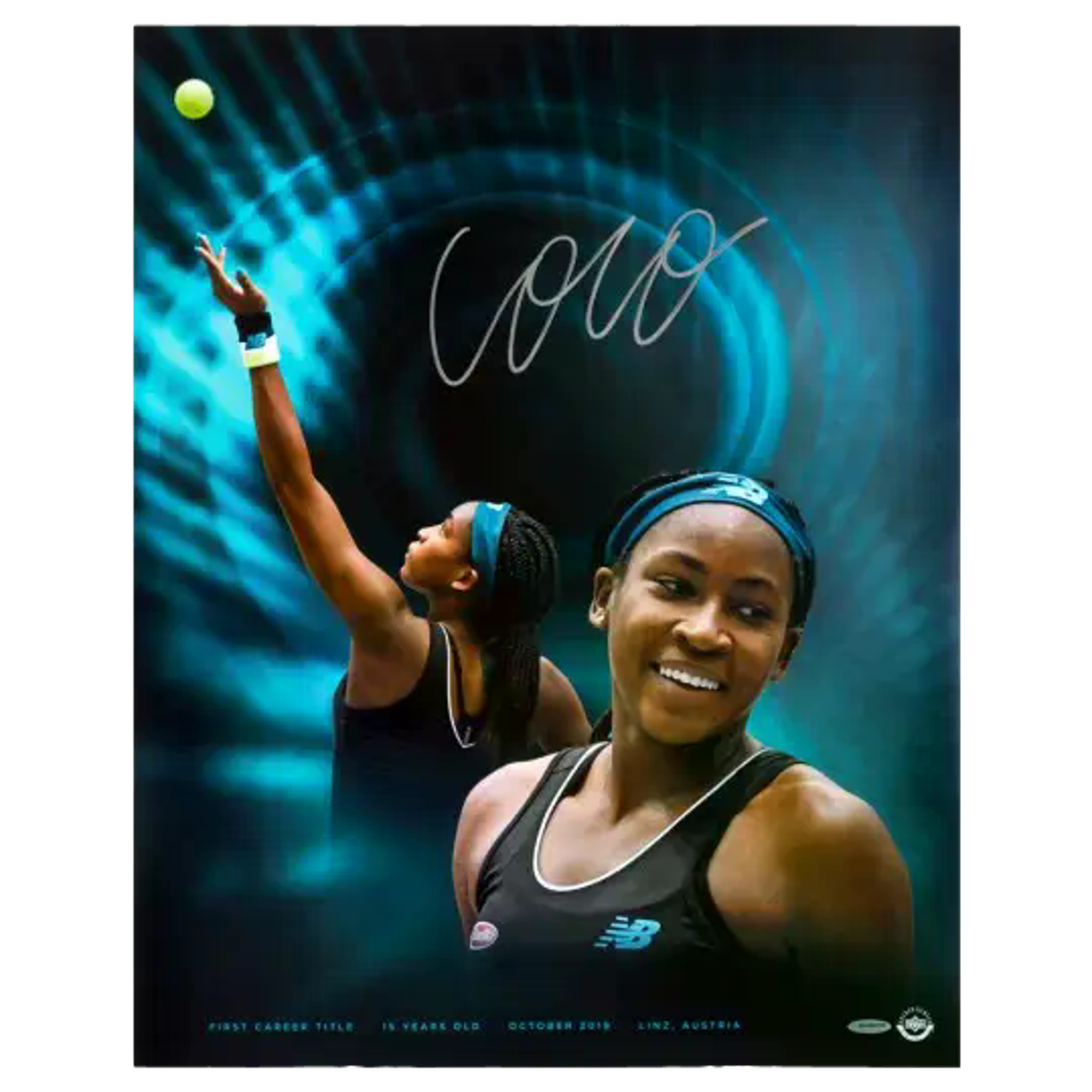 Coco Gauff Autographed “First of Many” 16" x 20"
