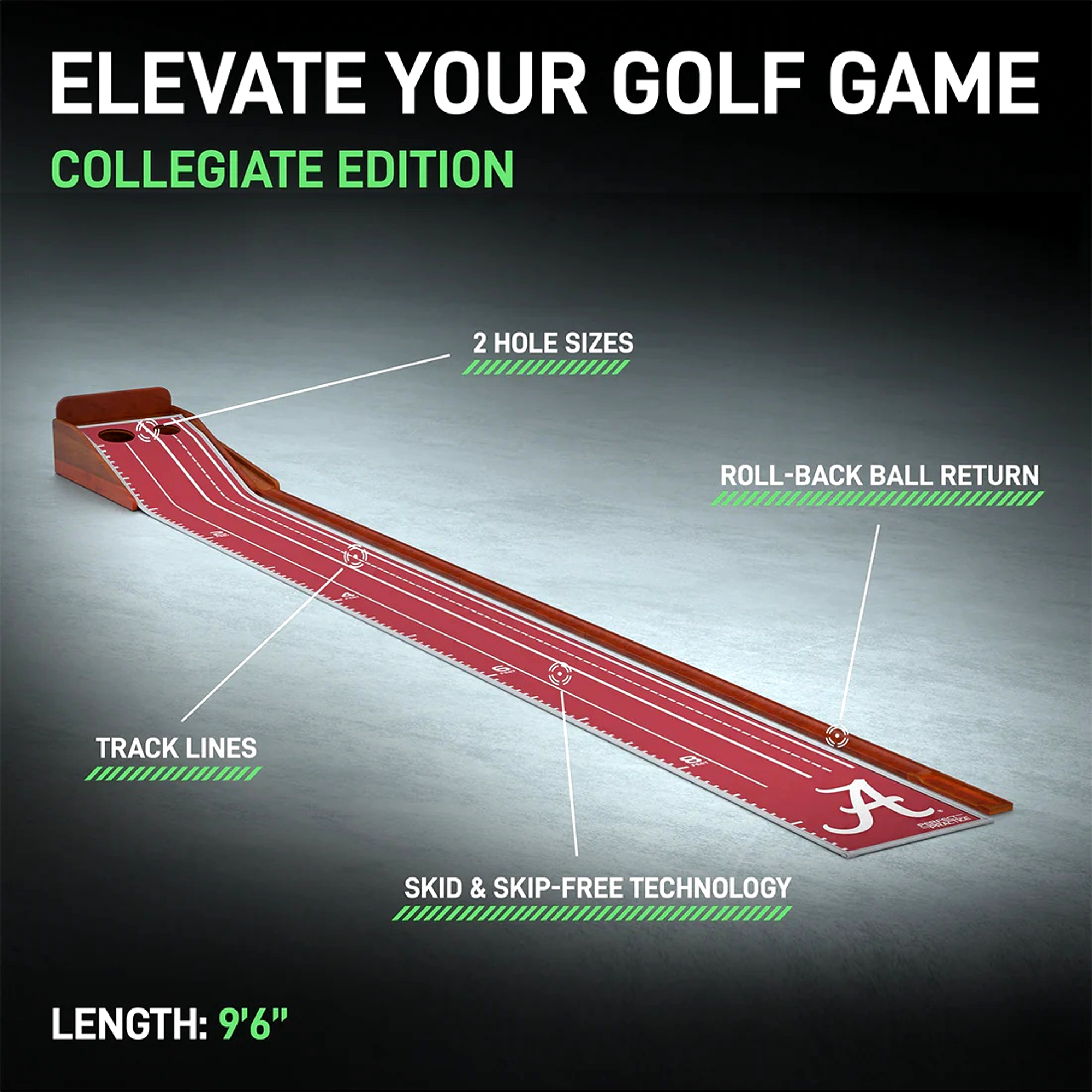 Alabama Collegiate Edition Putting Mat