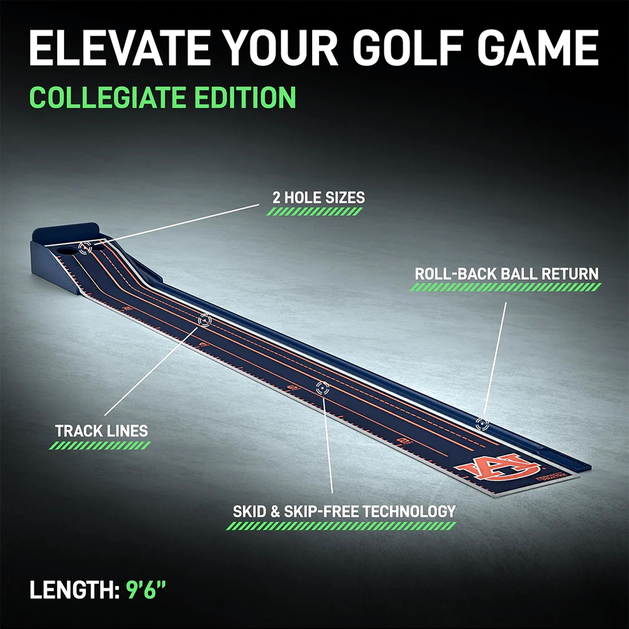 Auburn Collegiate Edition Putting Mat