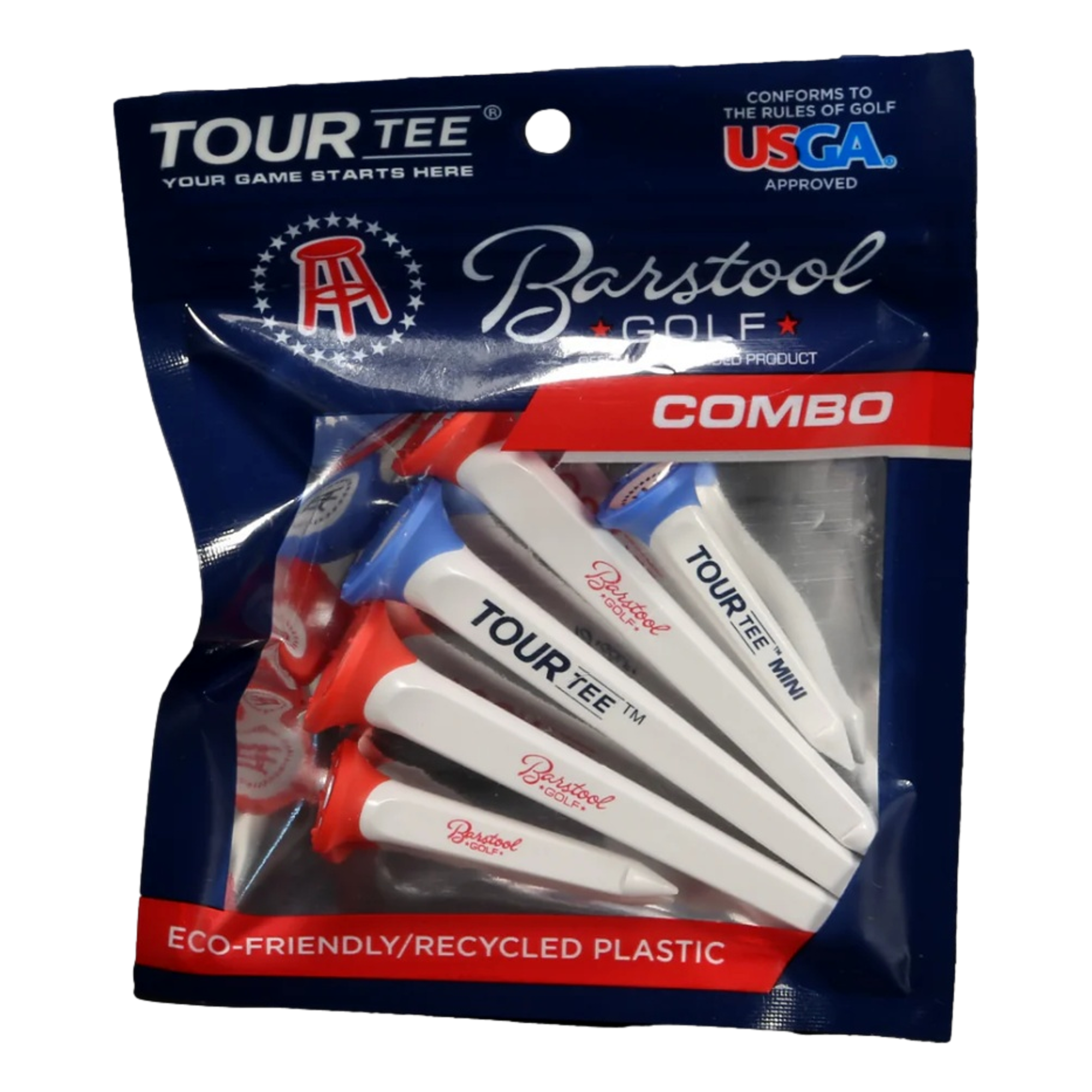 Barstool Golf Tour Tee 1-1/2" & 3-1/4" 5-Pack