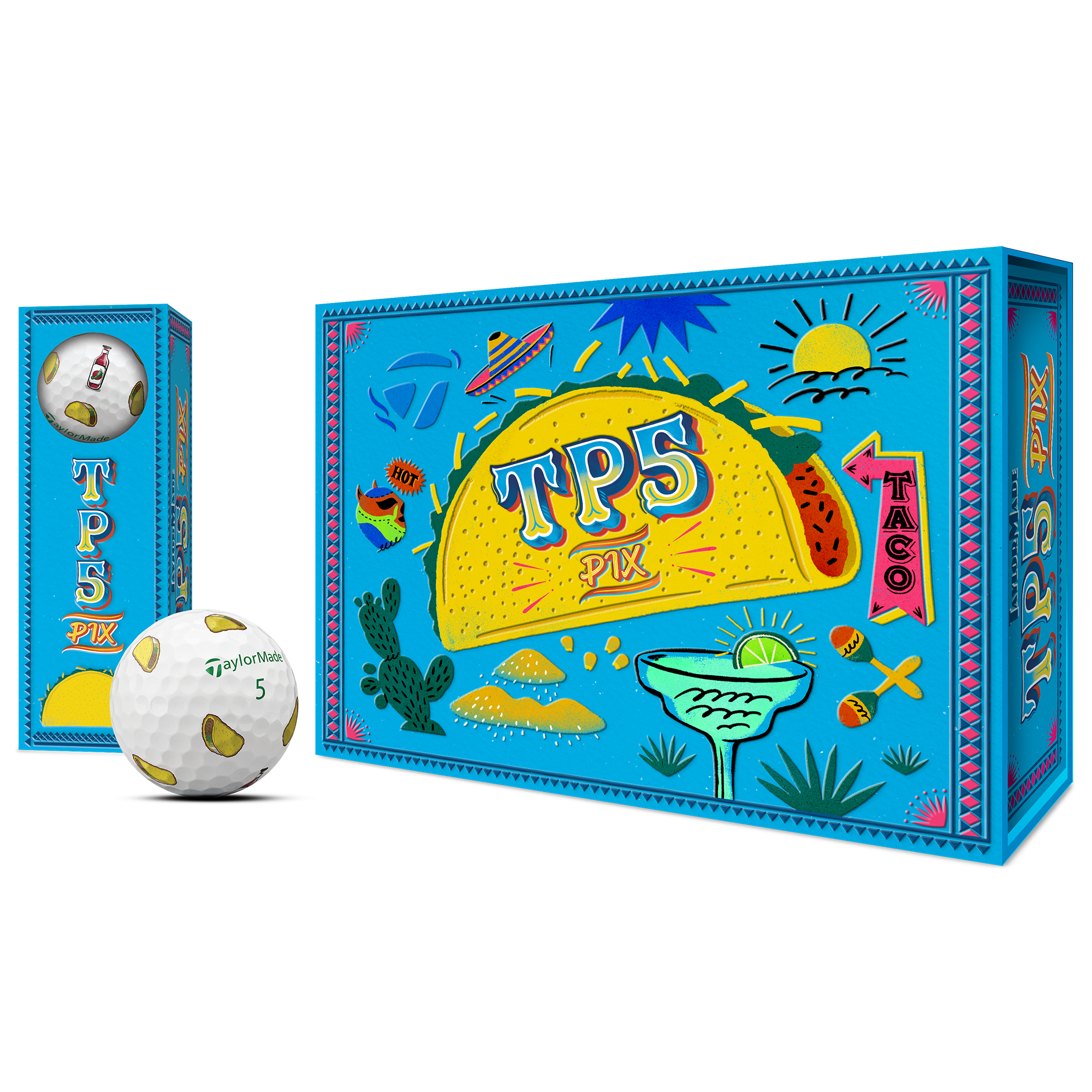 TP5 PIX 3.0 Limited Edition Taco 2024 Golf Balls