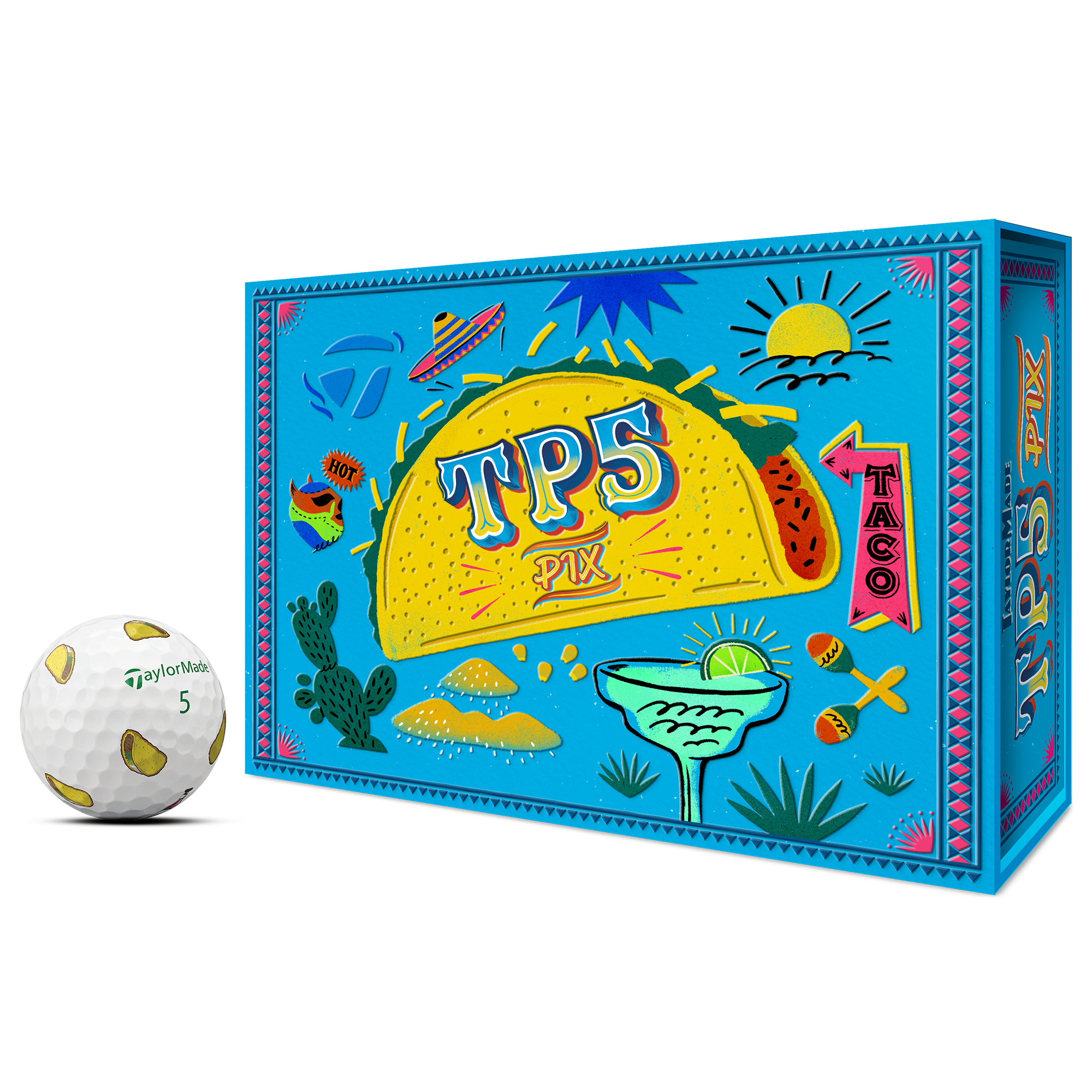 TP5 PIX 3.0 Limited Edition Taco 2024 Golf Balls