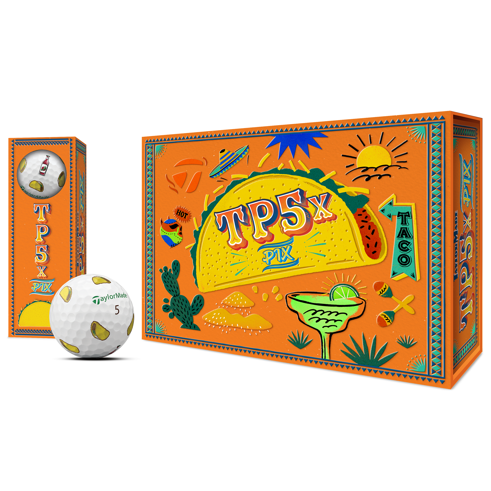 TP5x PIX 3.0 Limited Edition Taco 2024 Golf Balls