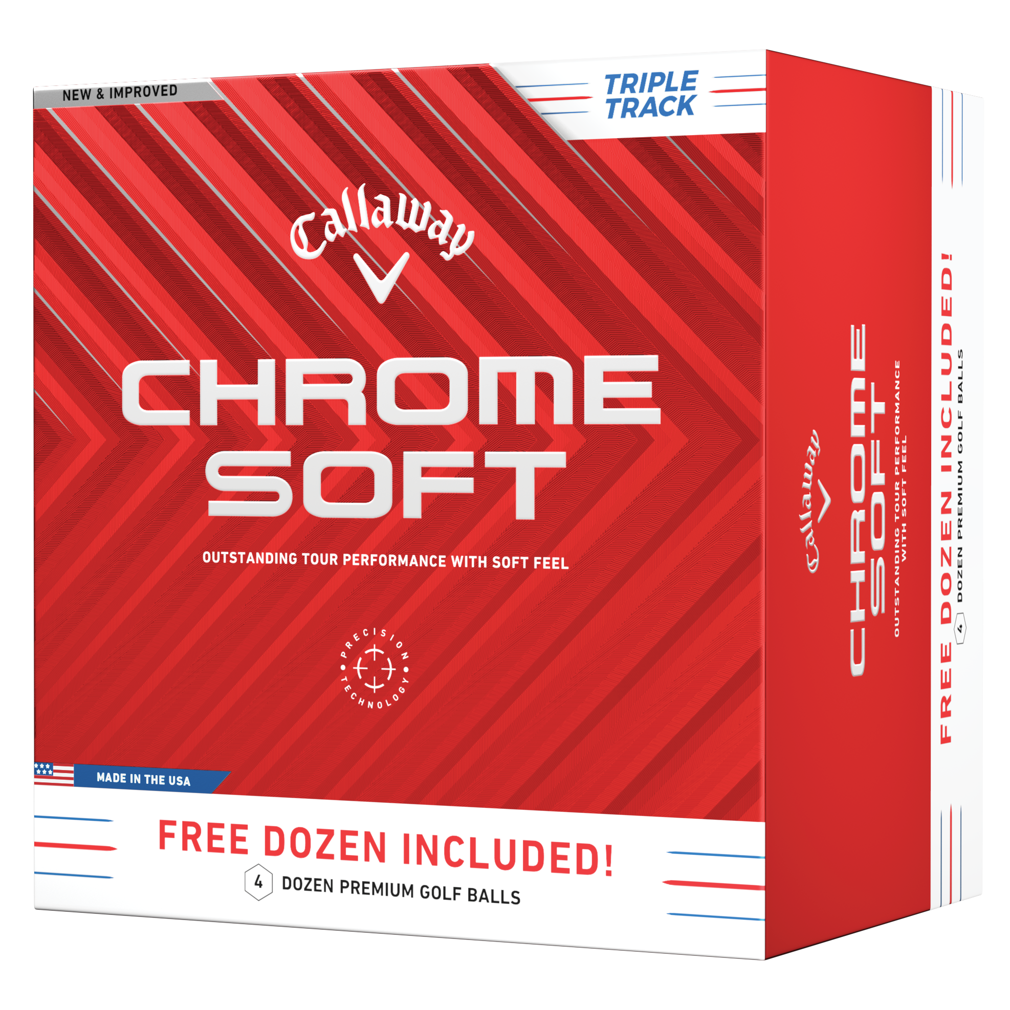 Chrome Soft Triple Track 4-Dozen Brick 2024 Golf Balls