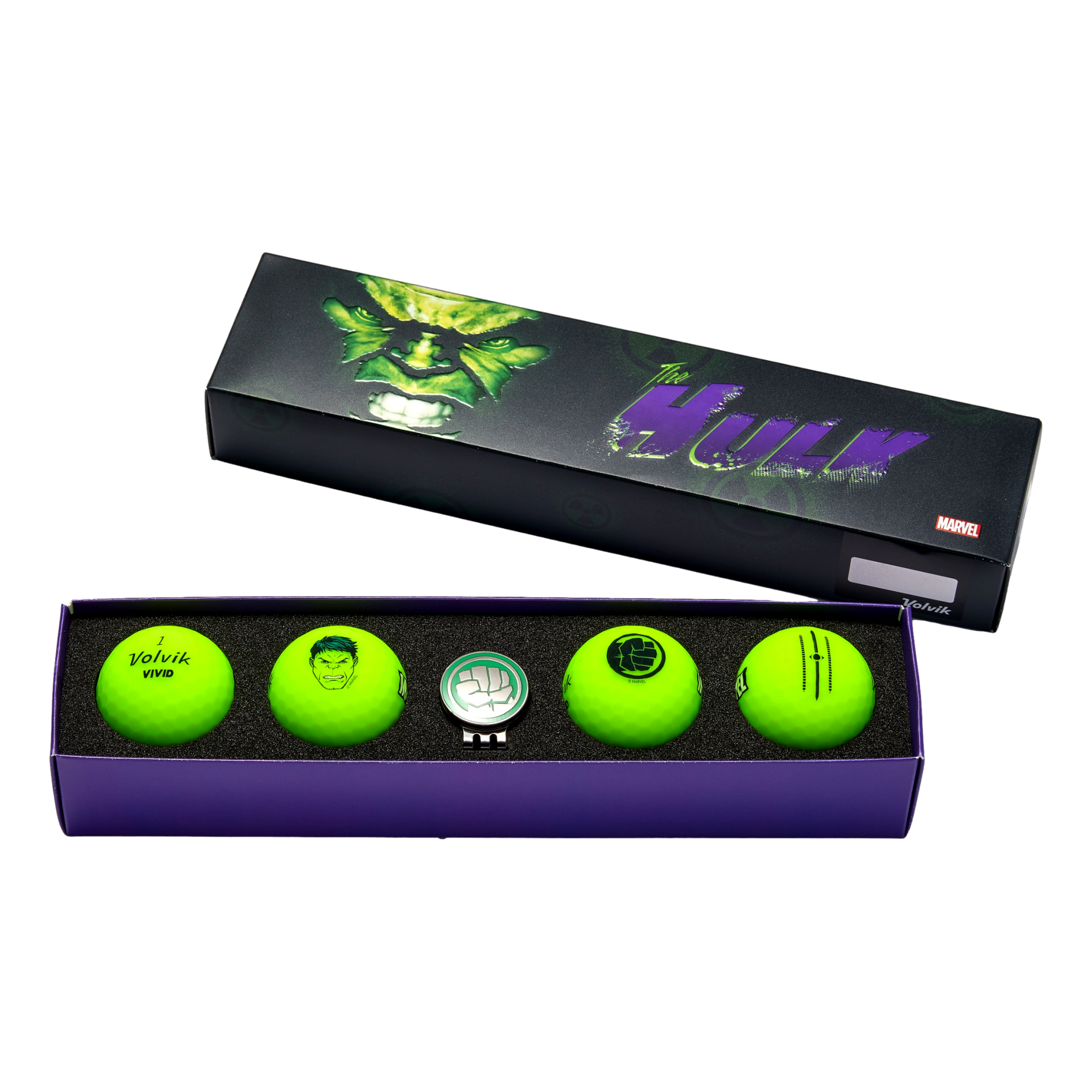 Volvik X Marvel Golfbälle Geschenkset | Bunte Matte Oberfläche | Niedrige Driver-Rotation & Mehr Distanz