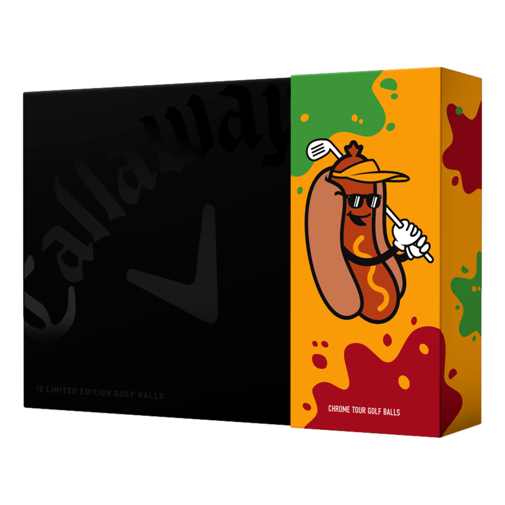 キャロウェイ ボール 36個 CHROME TOUR HOT DOG ERC Callaway Chrome Tour Limited Edition Hot Dog 2024 Golf Balls | PGA