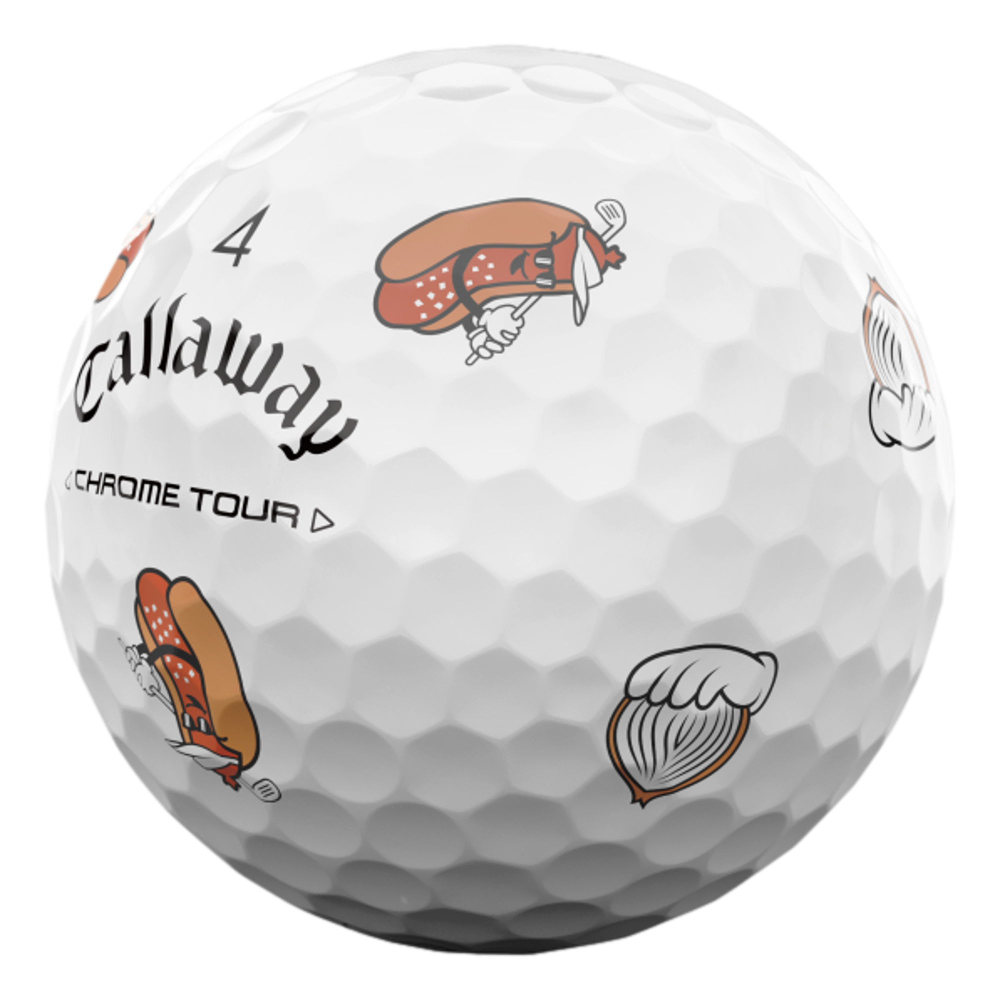 Callaway Chrome Tour Limited Edition Hot Dog 2024 Golf Balls | PGA