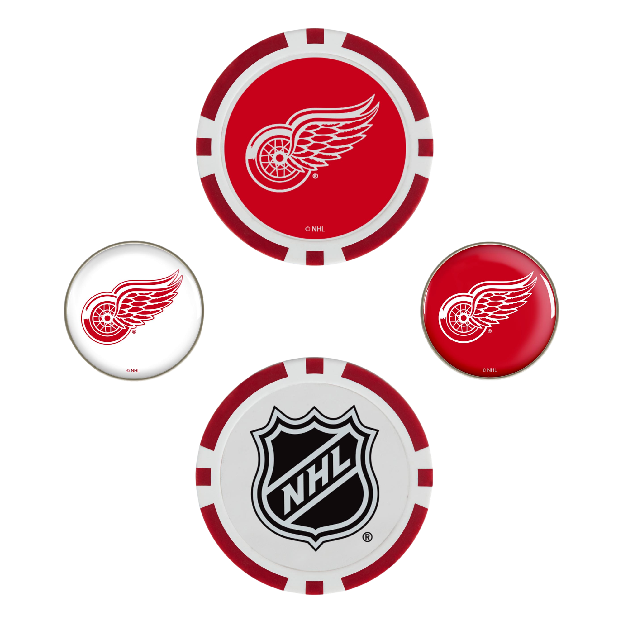 Detroit Red Wings Ball Marker Set