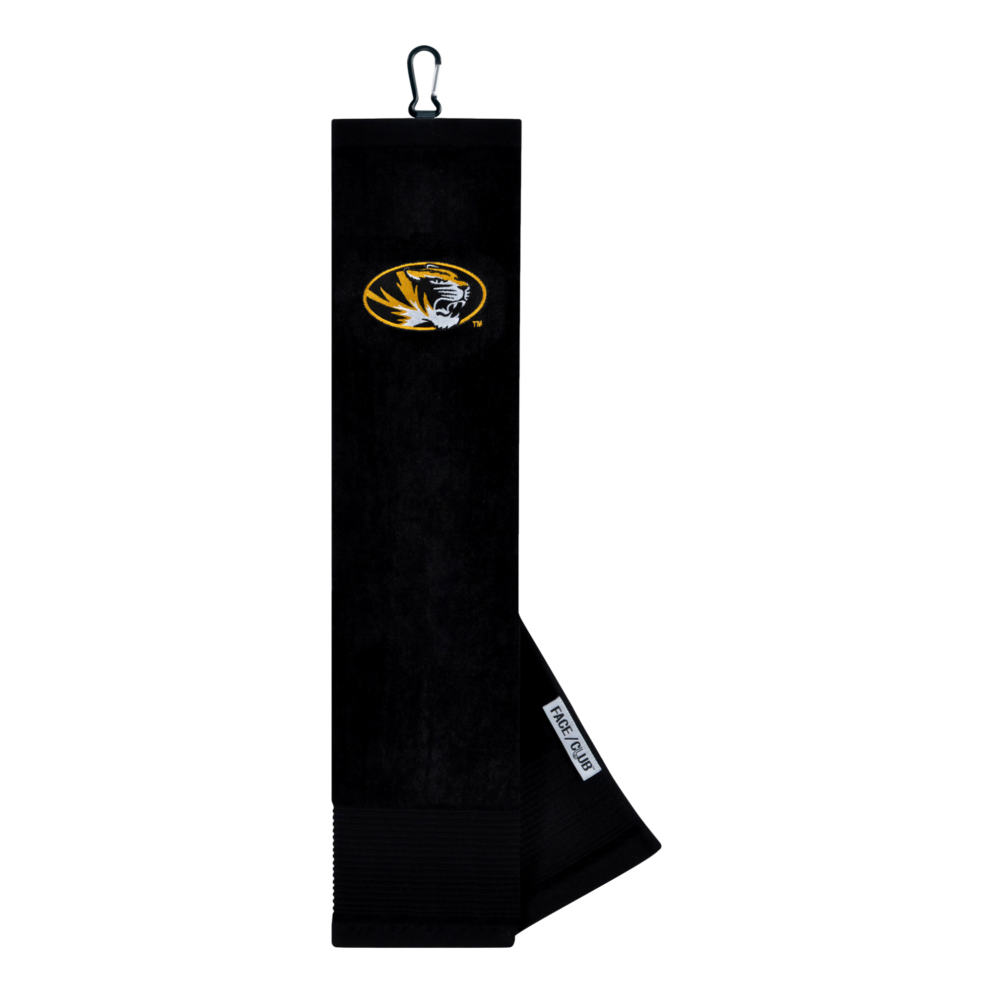 Missouri Tigers Face/Club Tri-Fold Embroidered Towel