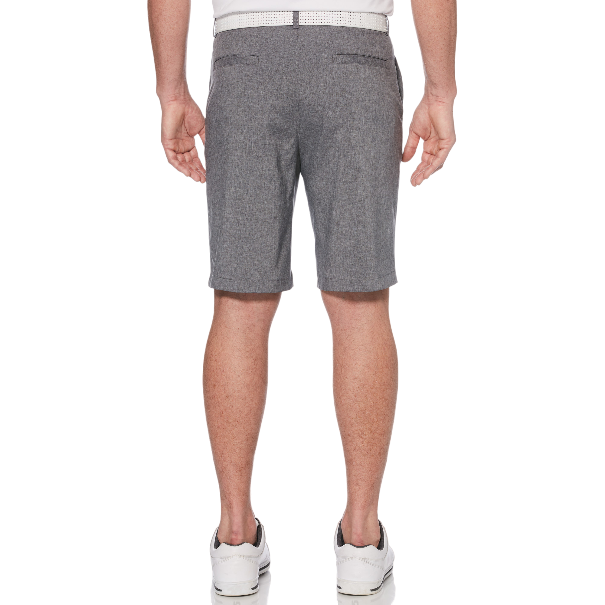 Flat Front Men's Active Waist Heathered 10" Golf Short