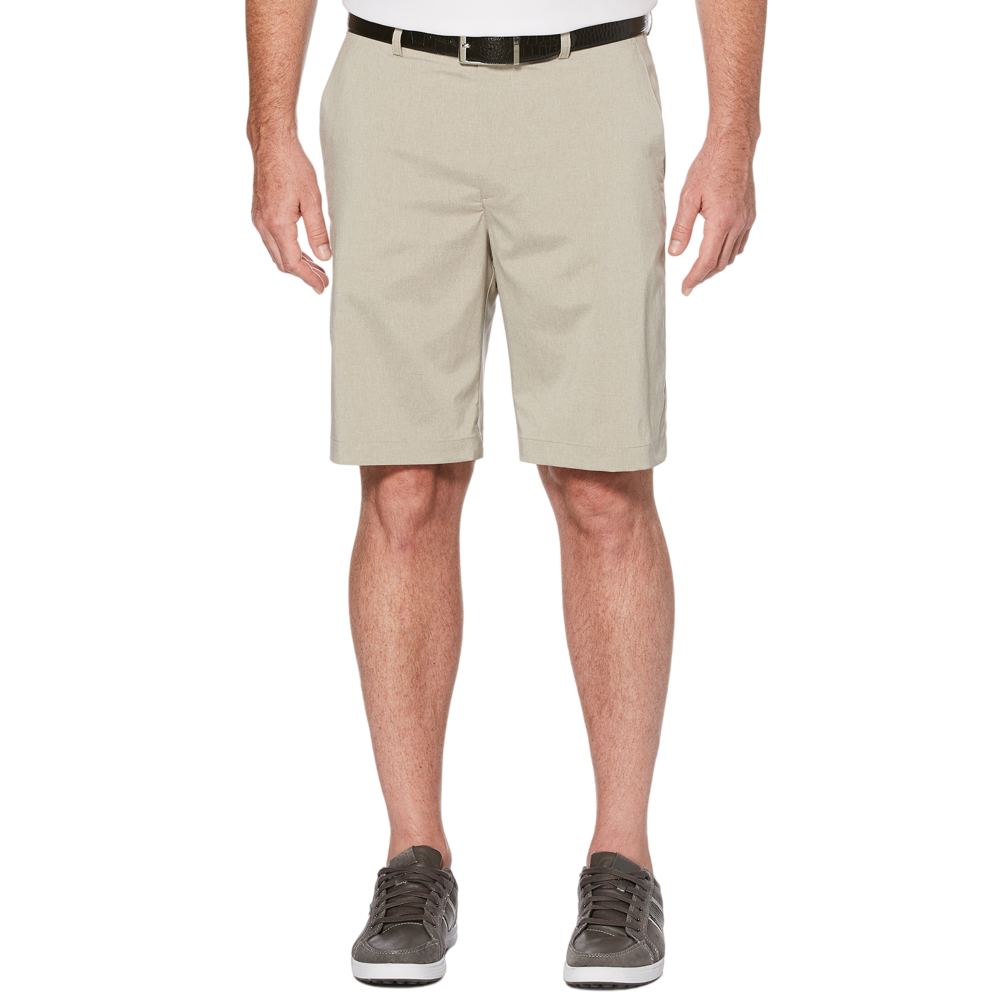 Heather Flat Front Golf Short with Active Waistband