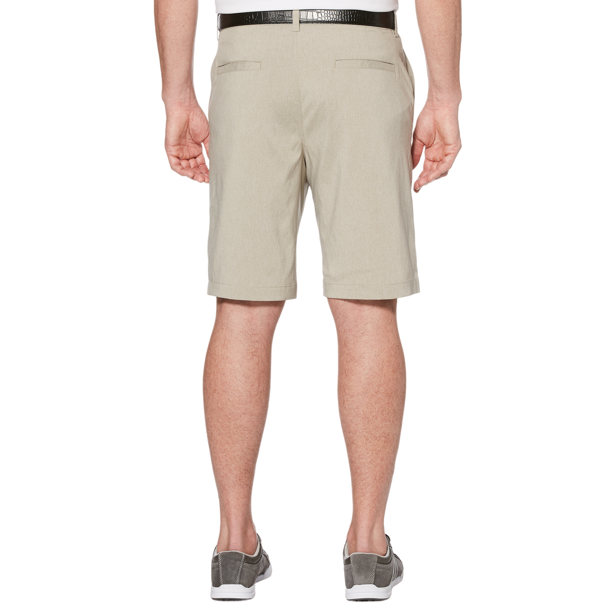 Flat Front Men's Active Waist Heathered 10" Golf Shorts