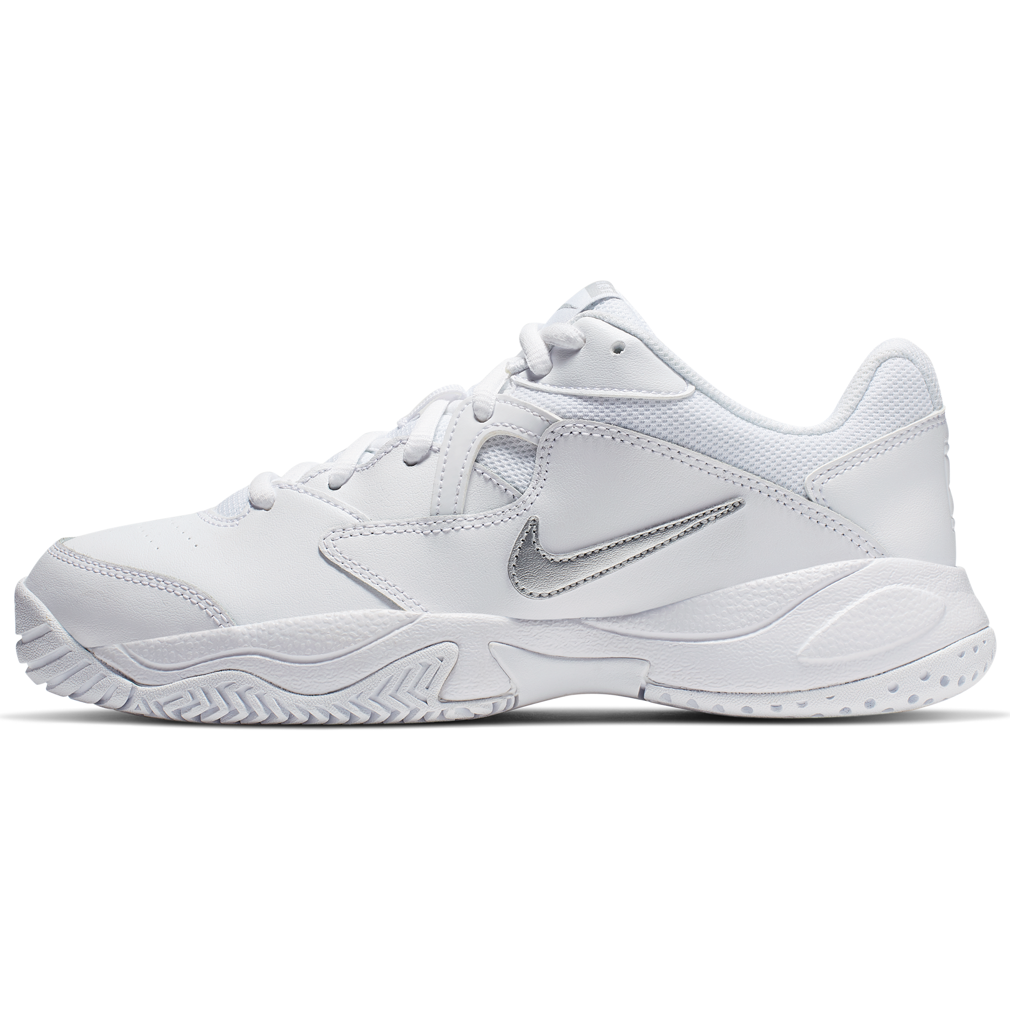 NikeCourt Lite 2 Women's Hard Court Tennis Shoe - White/Silver