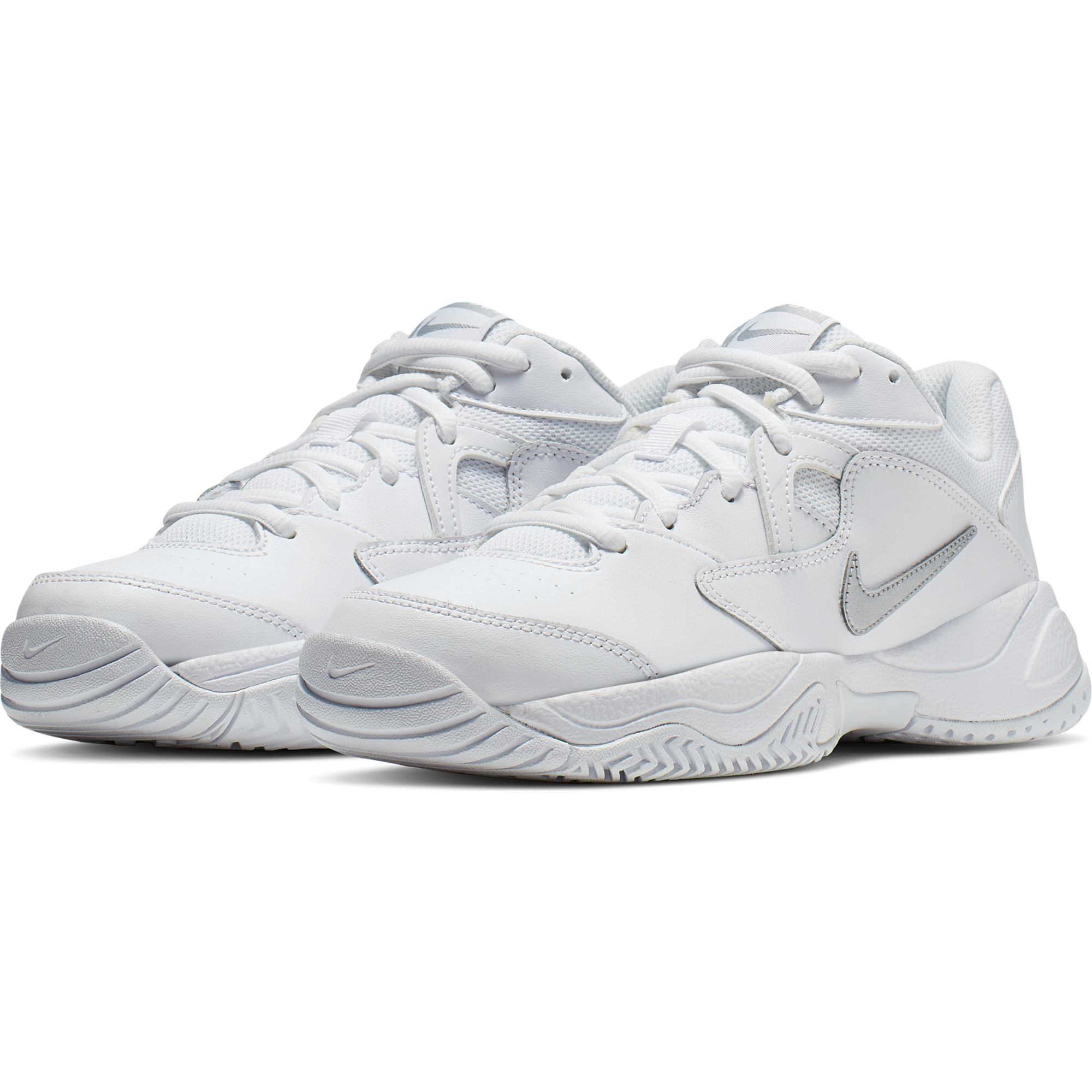NikeCourt Lite 2 Women's Hard Court Tennis Shoe - White/Silver