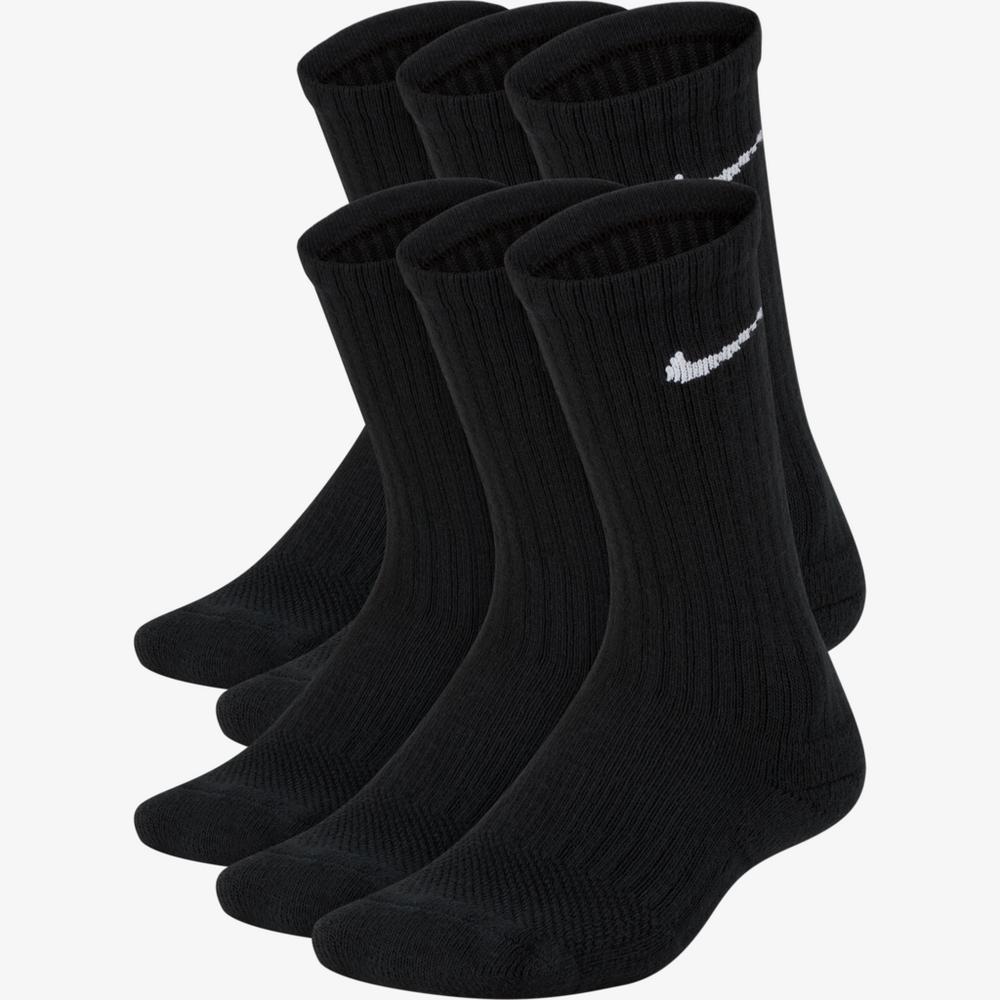 Nike Kids Performance Cushioned Crew Training Socks (6 Pair)
