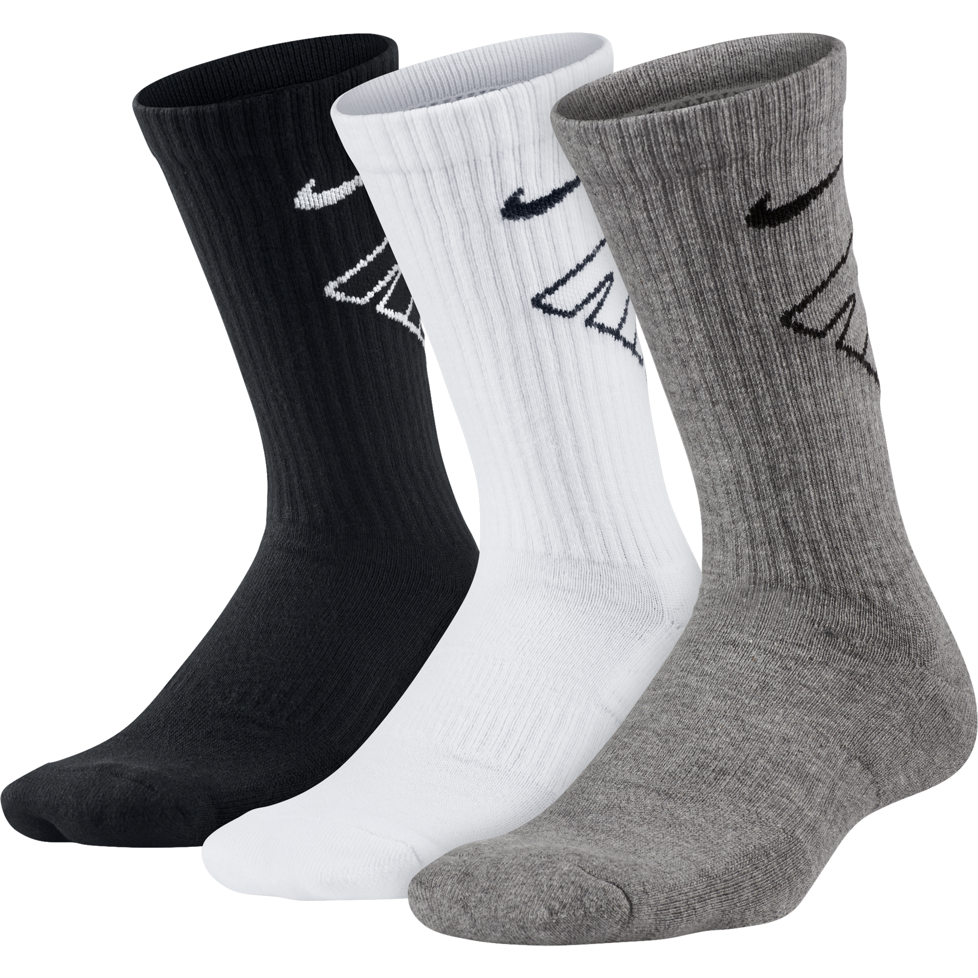 Nike Kids Performance Cushioned Crew Training Socks (3 Pair)