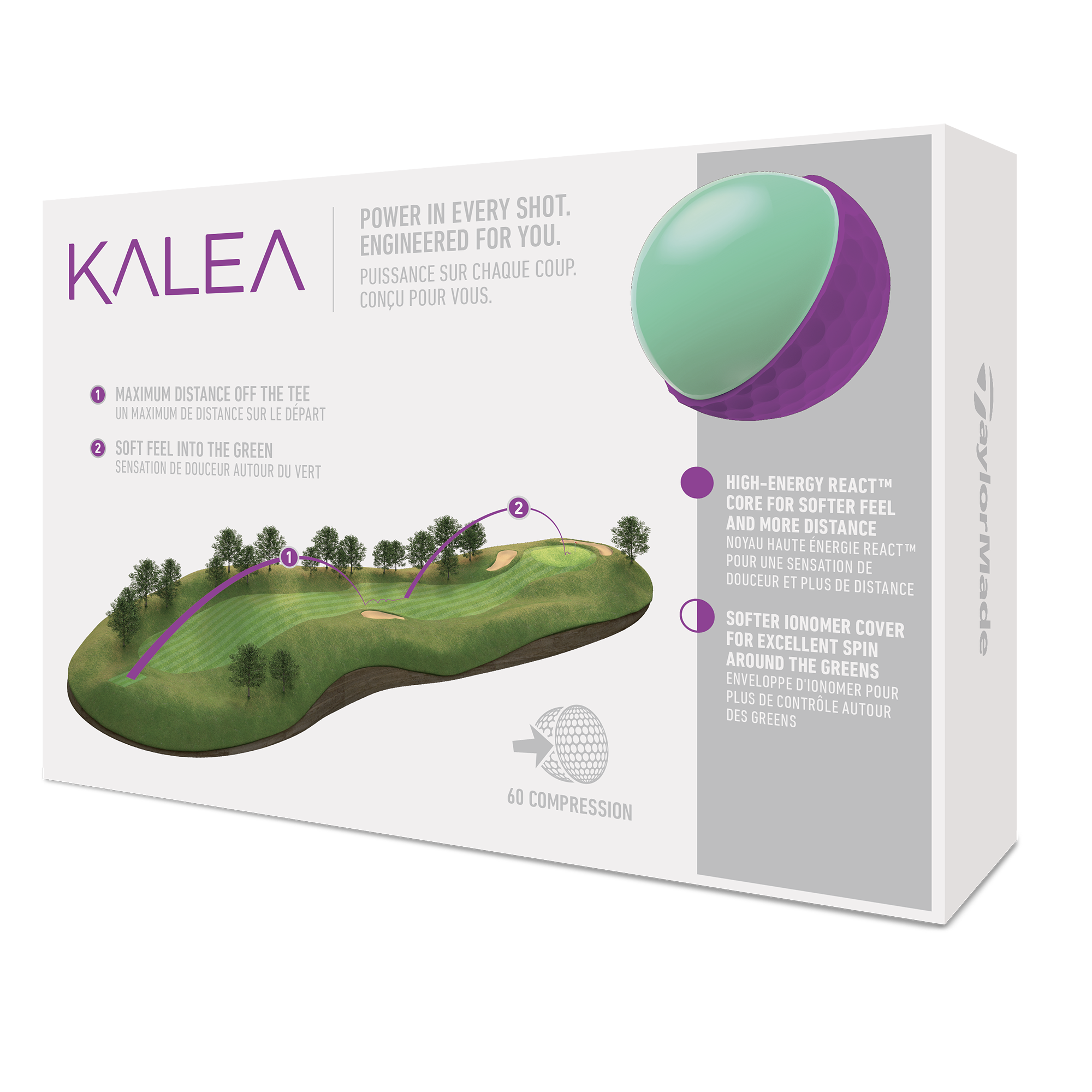 Kalea Purple Golf Balls