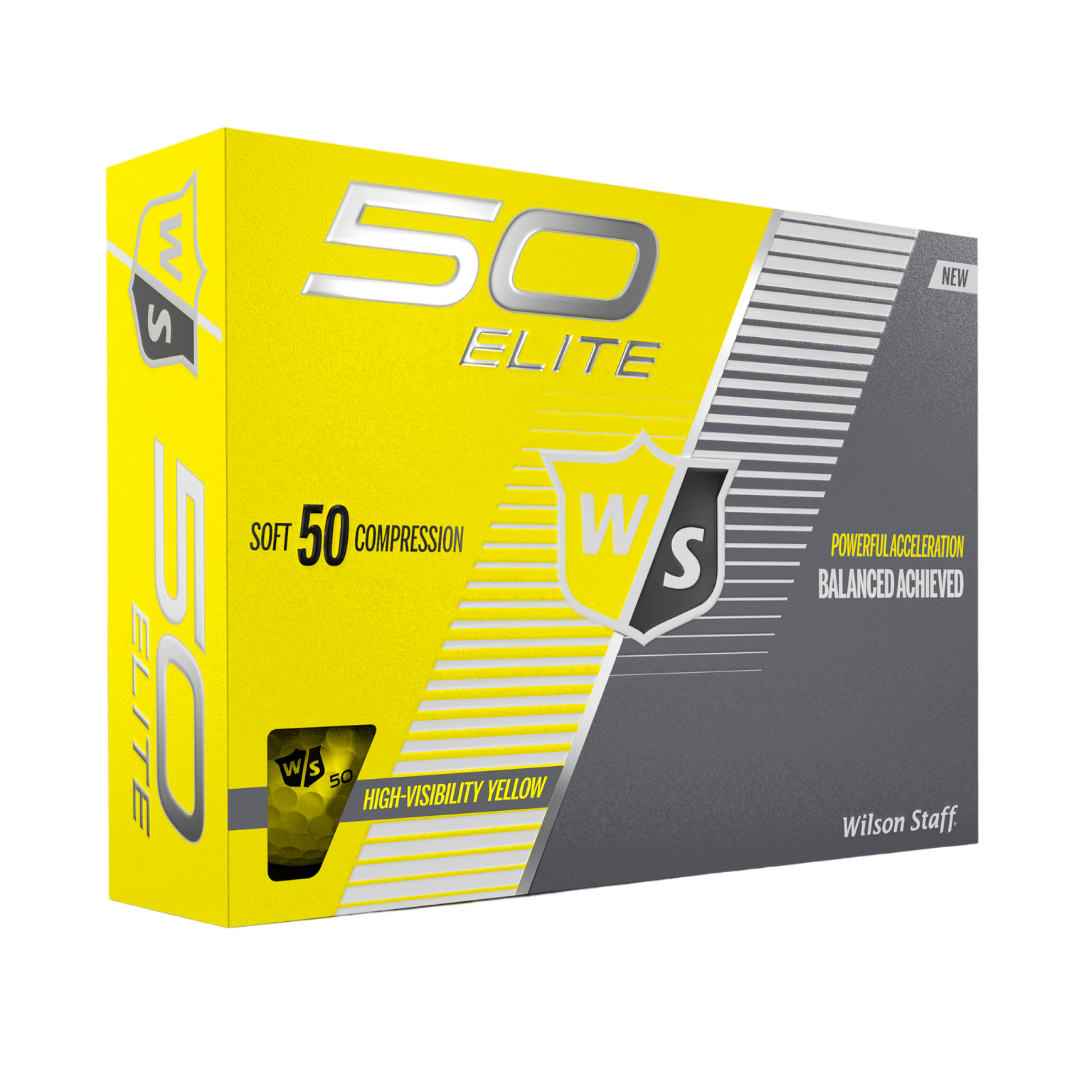 Fifty Elite Yellow Golf Balls