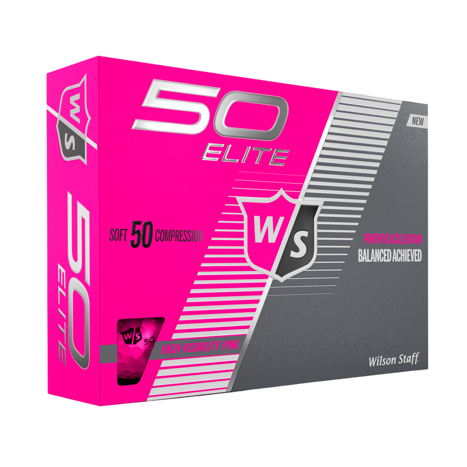 Fifty Elite Pink Golf Balls