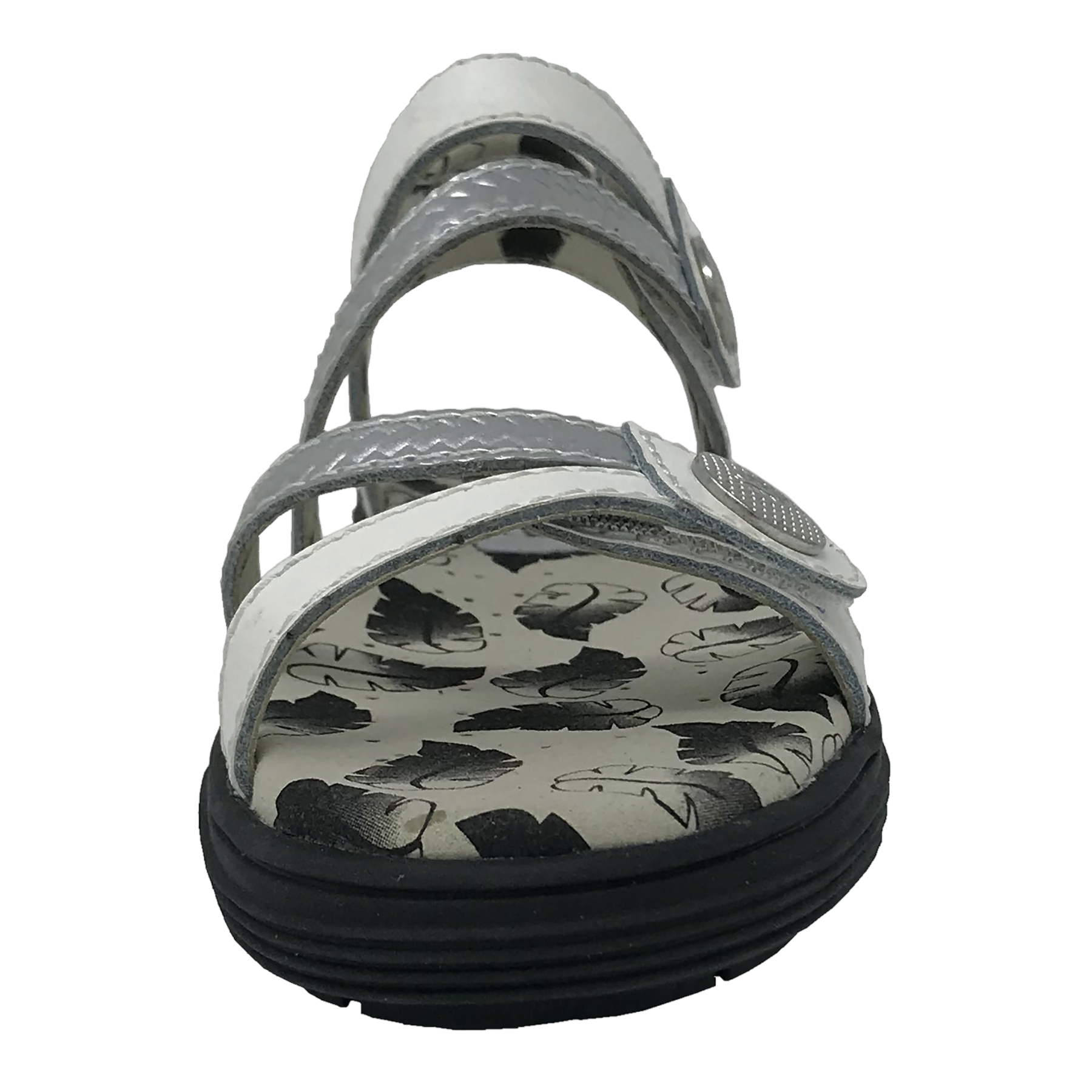 Unity Women's Spikeless Golf Sandal - White/Silver