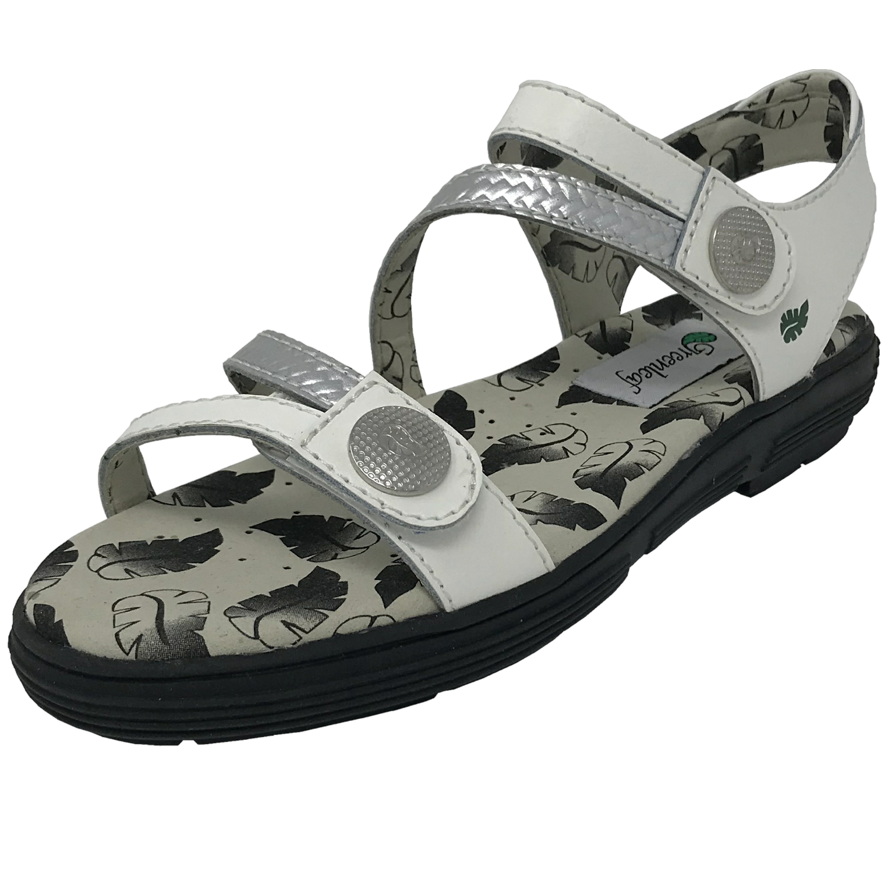 Unity Women's Spikeless Golf Sandal - White/Silver