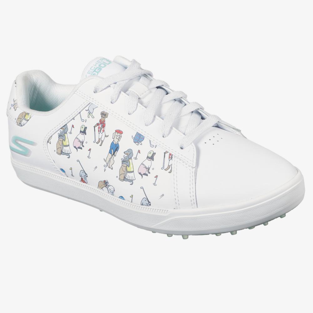 GO GOLF Drive 4 Dogs at Play Women's Golf Shoe - White/Blue