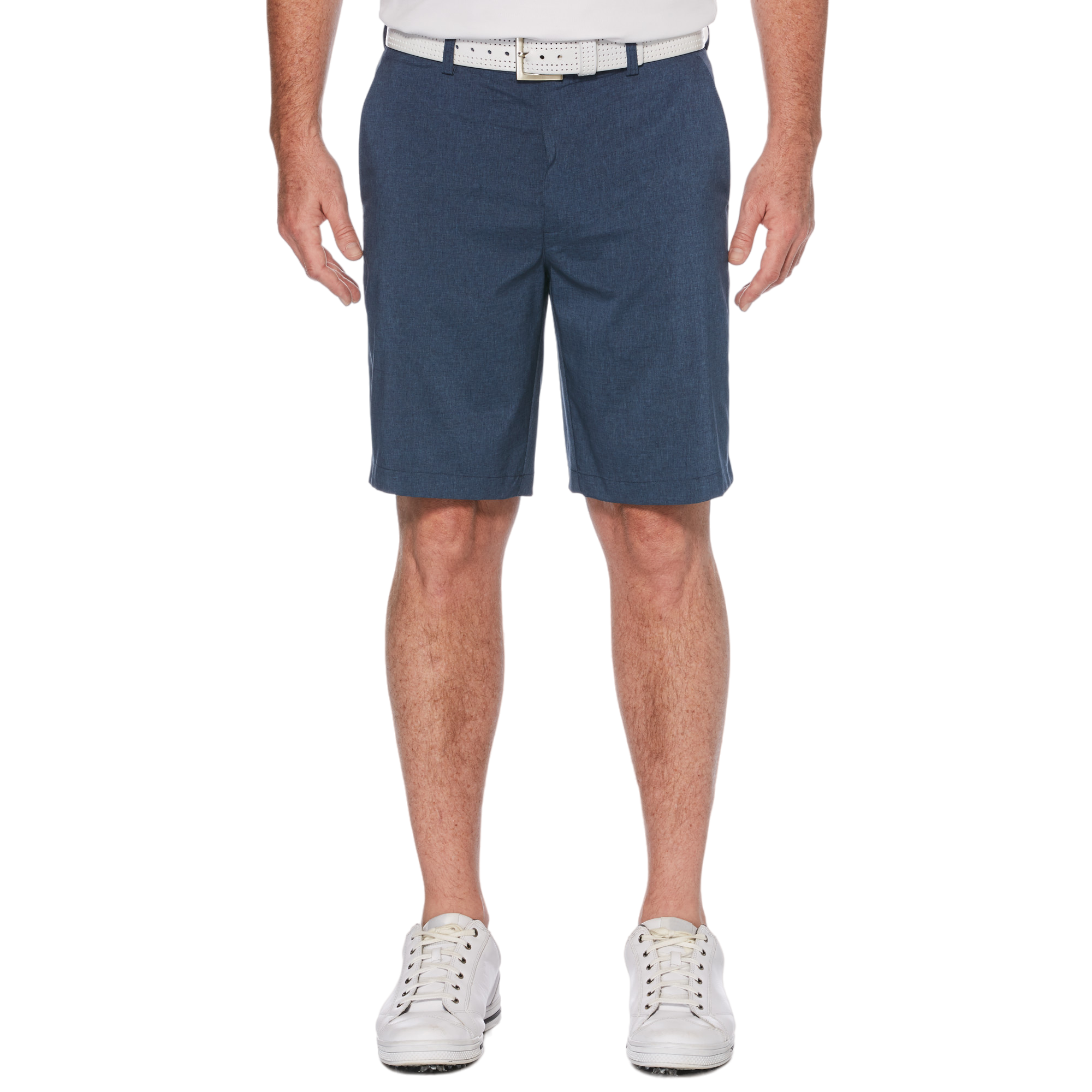 Flat Front Heather Golf Short with Active Waistband