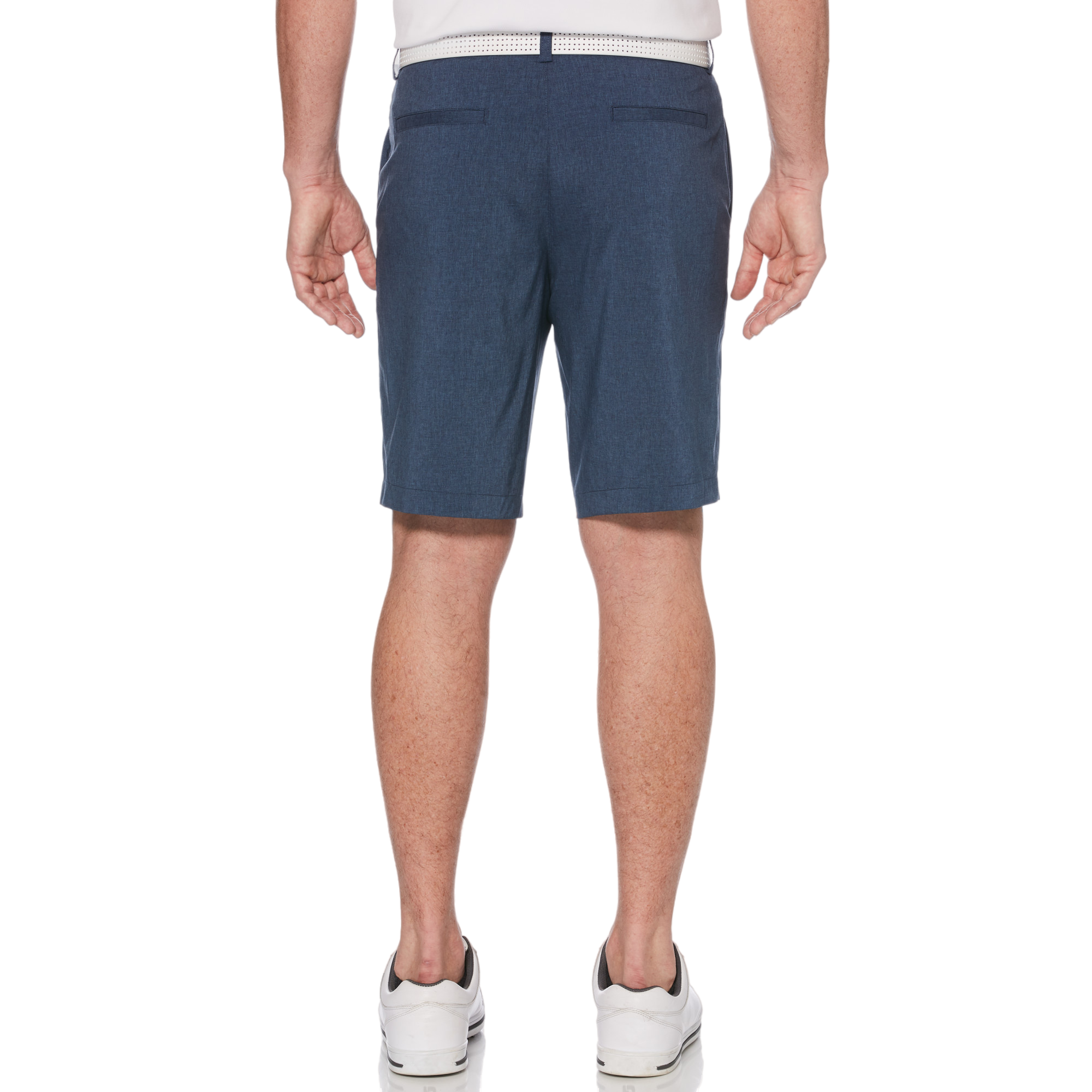 Flat Front Heather Golf Short with Active Waistband